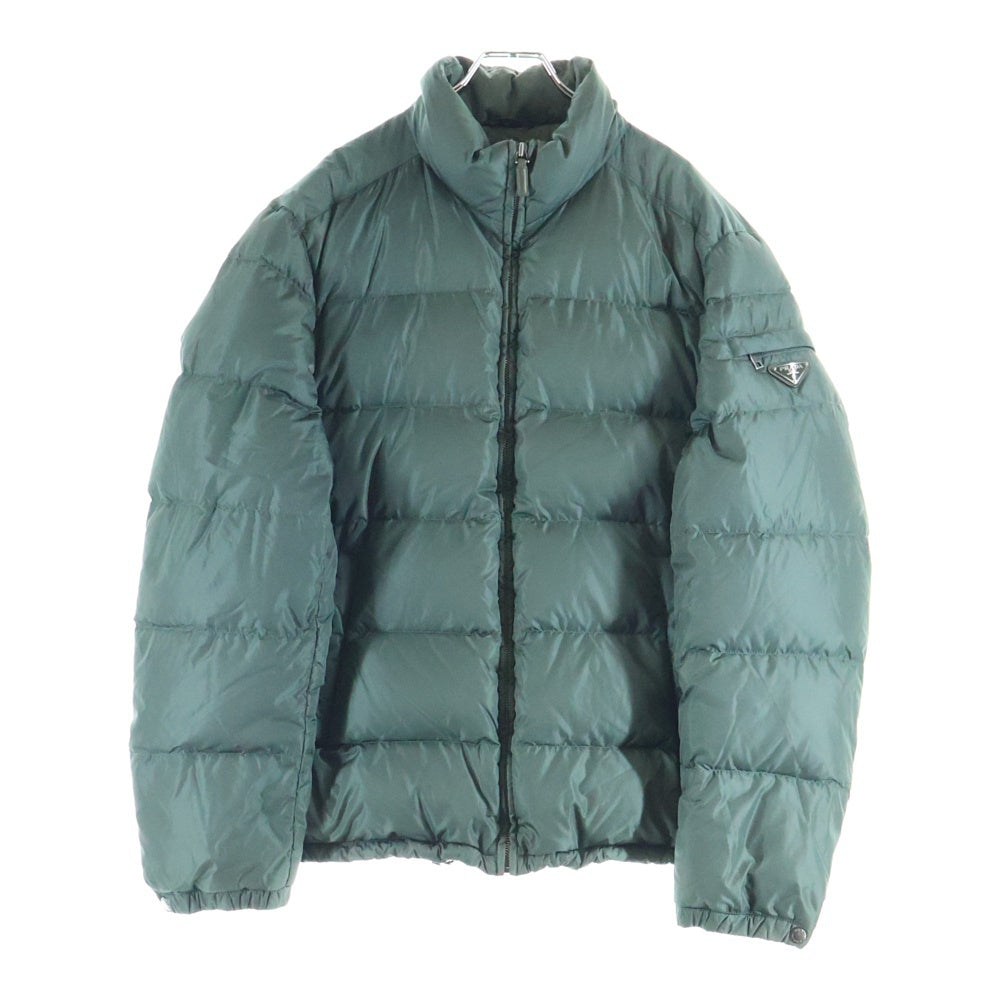 PRADA SPORT(プラダ スポーツ) トライアングルロゴプレート ジップポケット ジップアップダウンジャケット グリーン SGY091