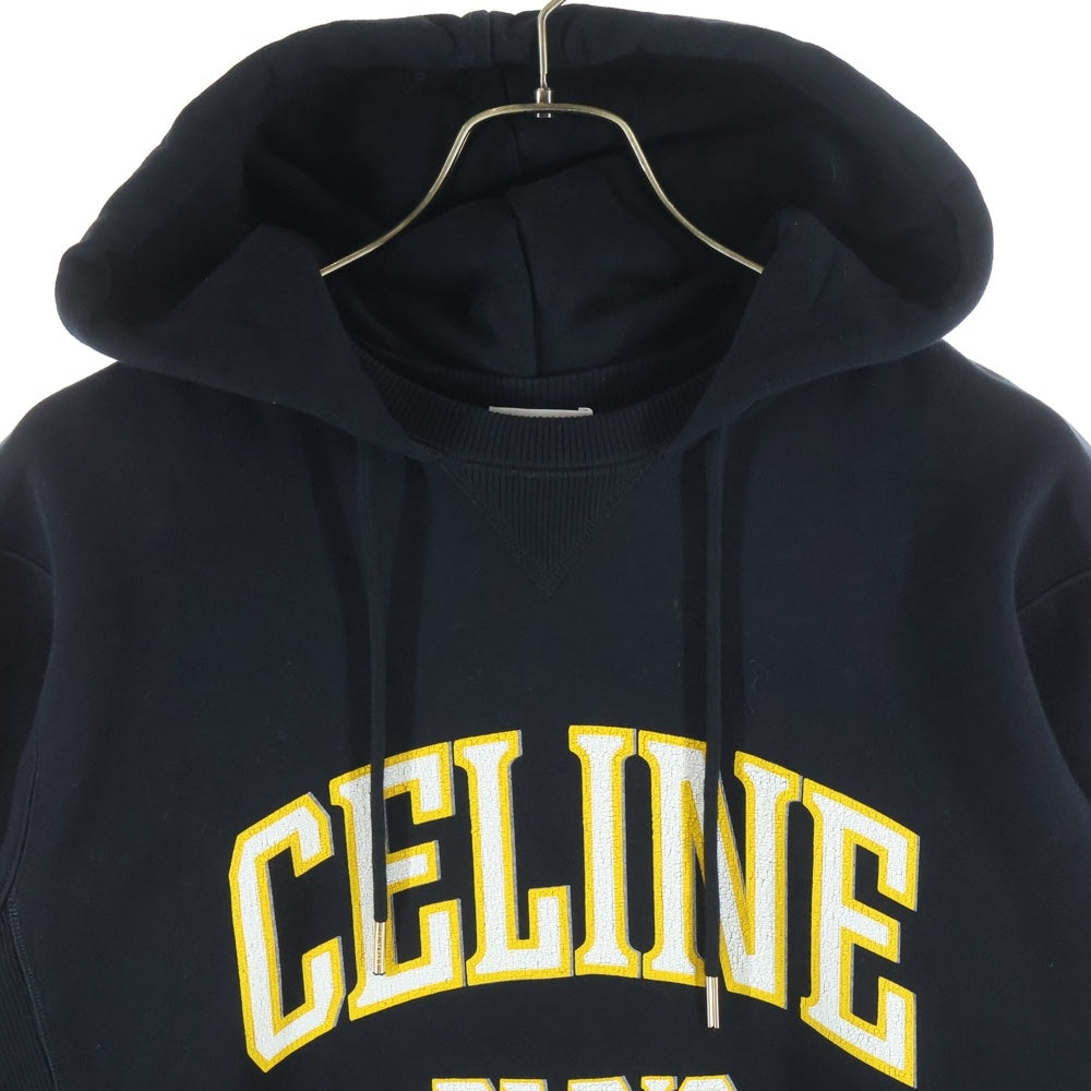 CELINE(セリーヌ) フロントロゴプリントスウェットプルオーバーパーカー フーディー ブラック 2Y70F670Q.38WL