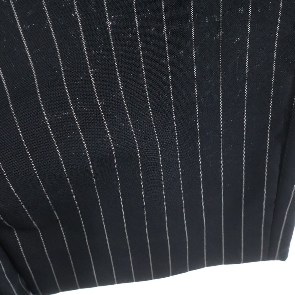 CELINE(セリーヌ) 21SS マルチポケット ジップアップ ストライプ柄 スラックスパンツ ブラック 2P519240M