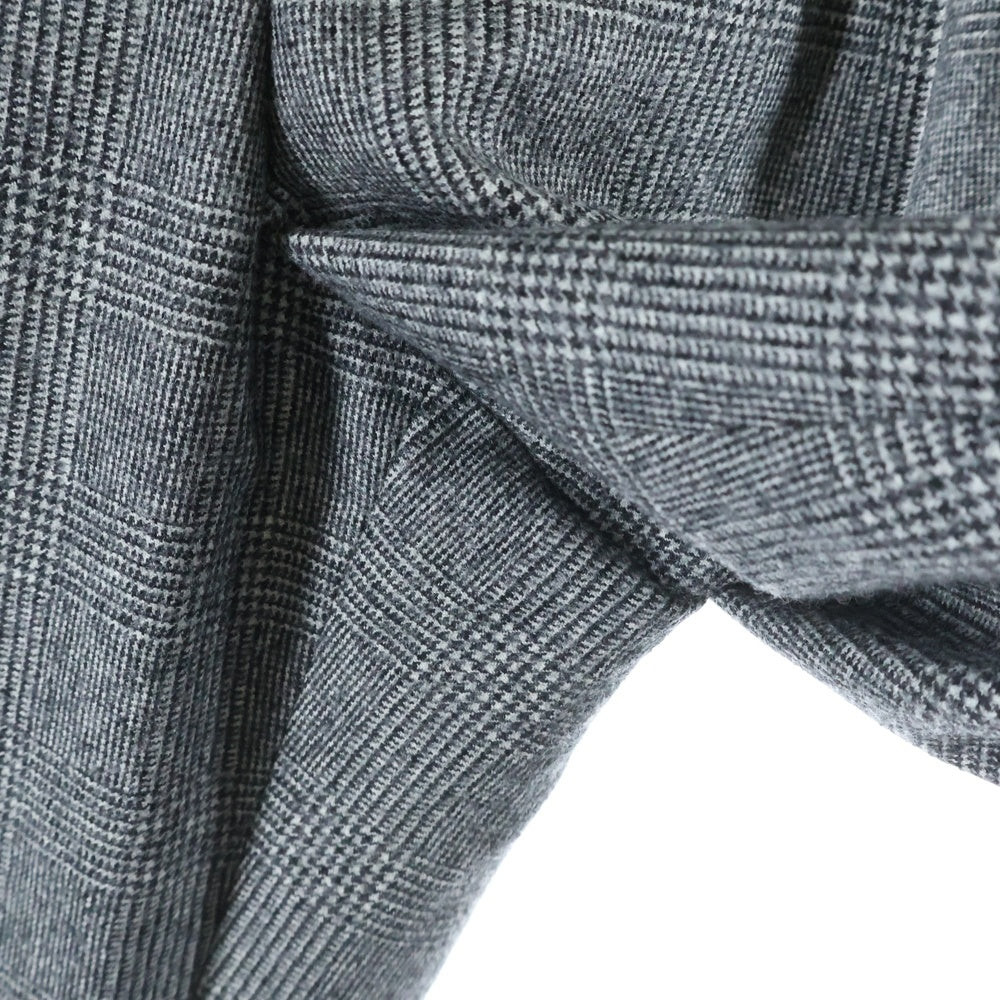 CELINE(セリーヌ) マルチポケット 2タック ジップアップ チェック柄 スラックスパンツ グレー 2P6667590