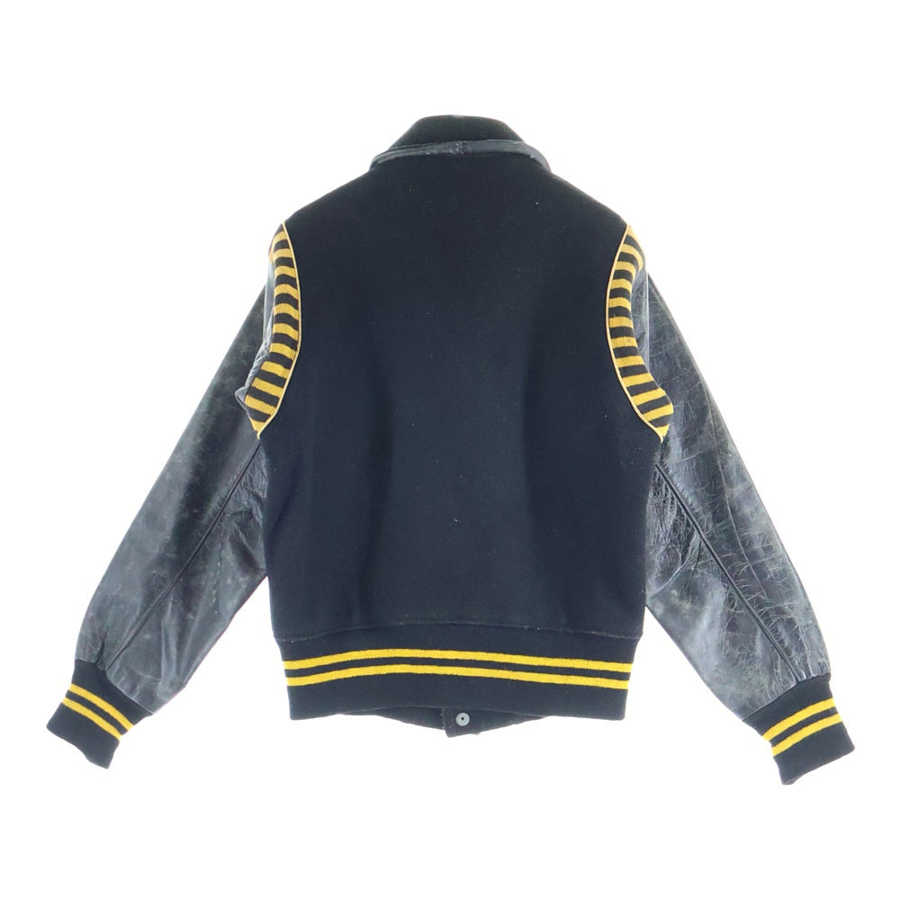 VINTAGE(ヴィンテージ) 60-70S VINTAGE RIPON AWARDJACKET ヴィンテージ リポンアワードジャケット レザー切替 スタジアムジャケット ブラック