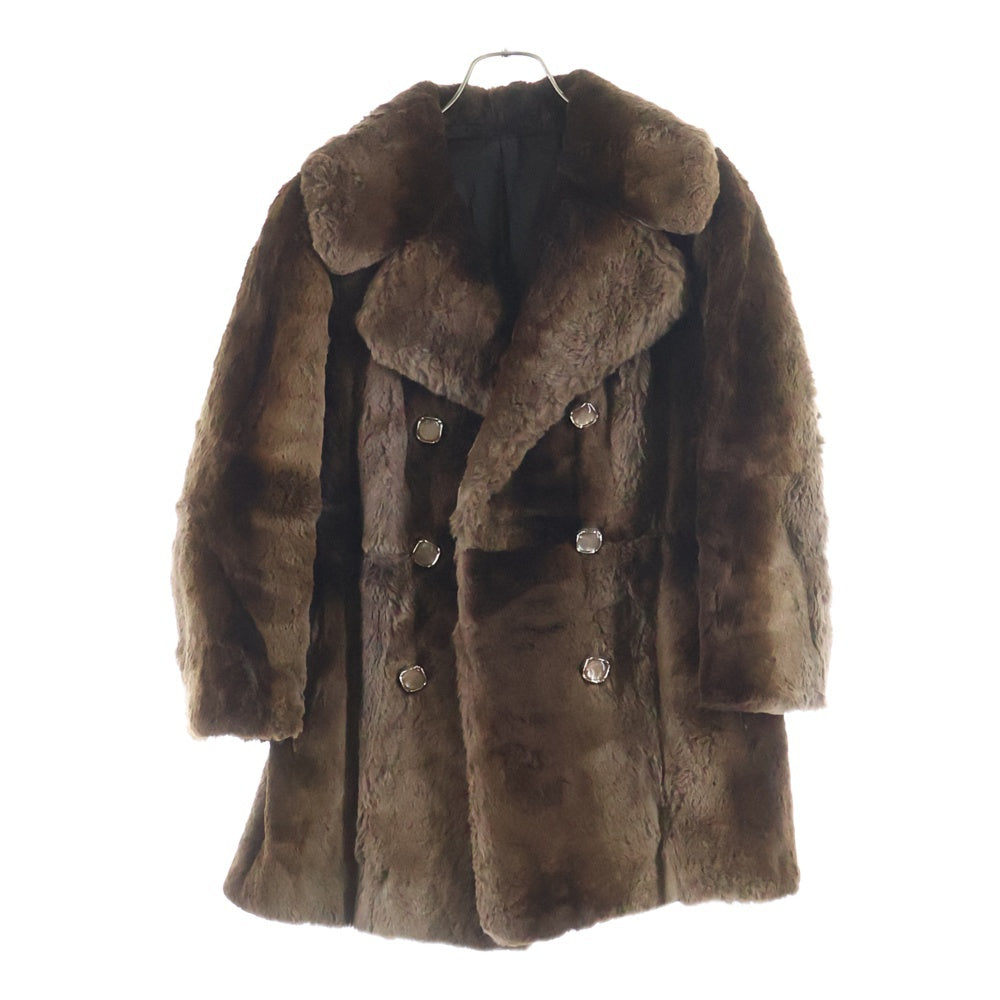 VINTAGE(ヴィンテージ) 60S VINTAGE FOURRUES CHARLES ヴィンテージ ファー ダブルブレストコート ブラウン