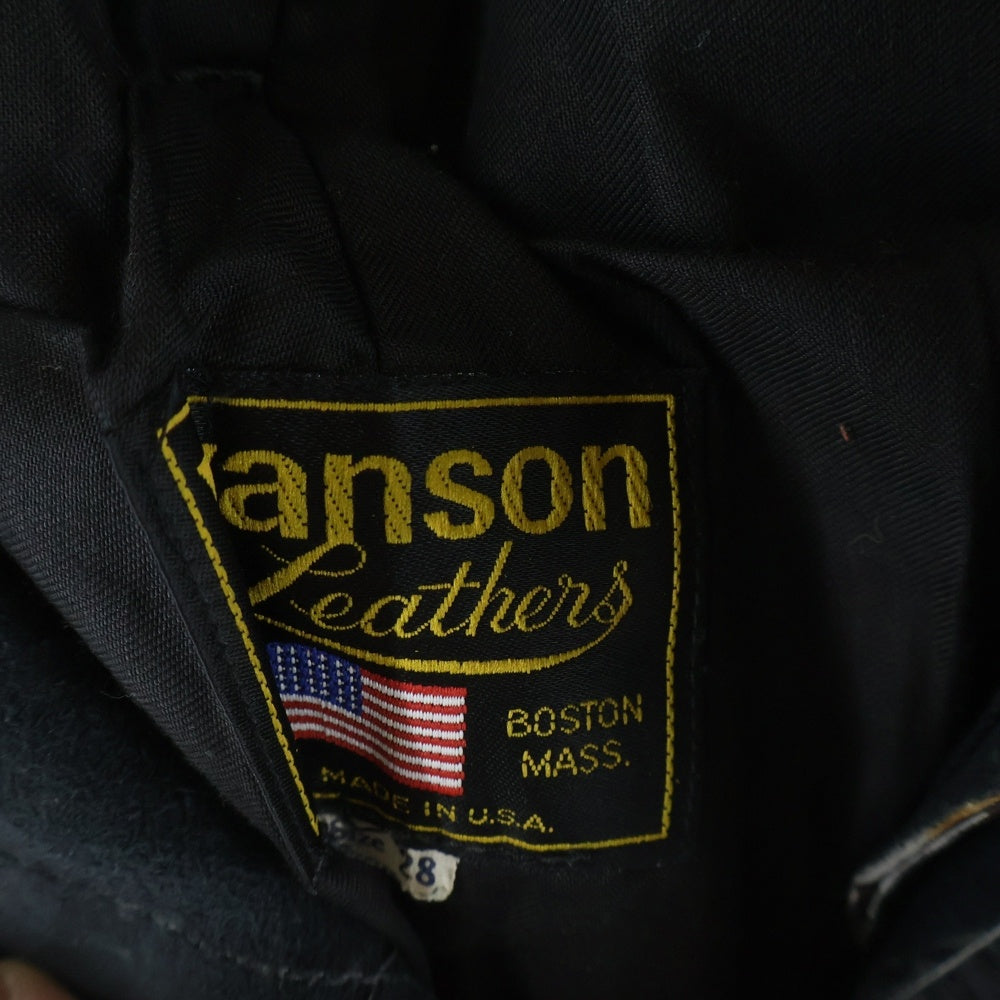 VANSON(バンソン) 90-00S VINTAGE ヴィンテージ レザーパンツ ブラック