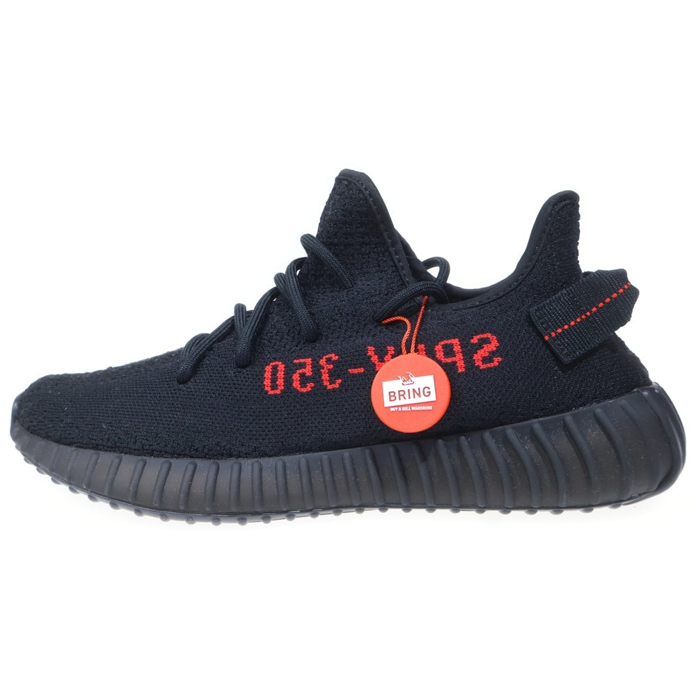 adidas(アディダス) YEEZY BOOST 350 V2 CORE BLACK イージーブースト コアブラック ローカットスニーカー ブラック/レッド US9.5/27.5cm CP9652