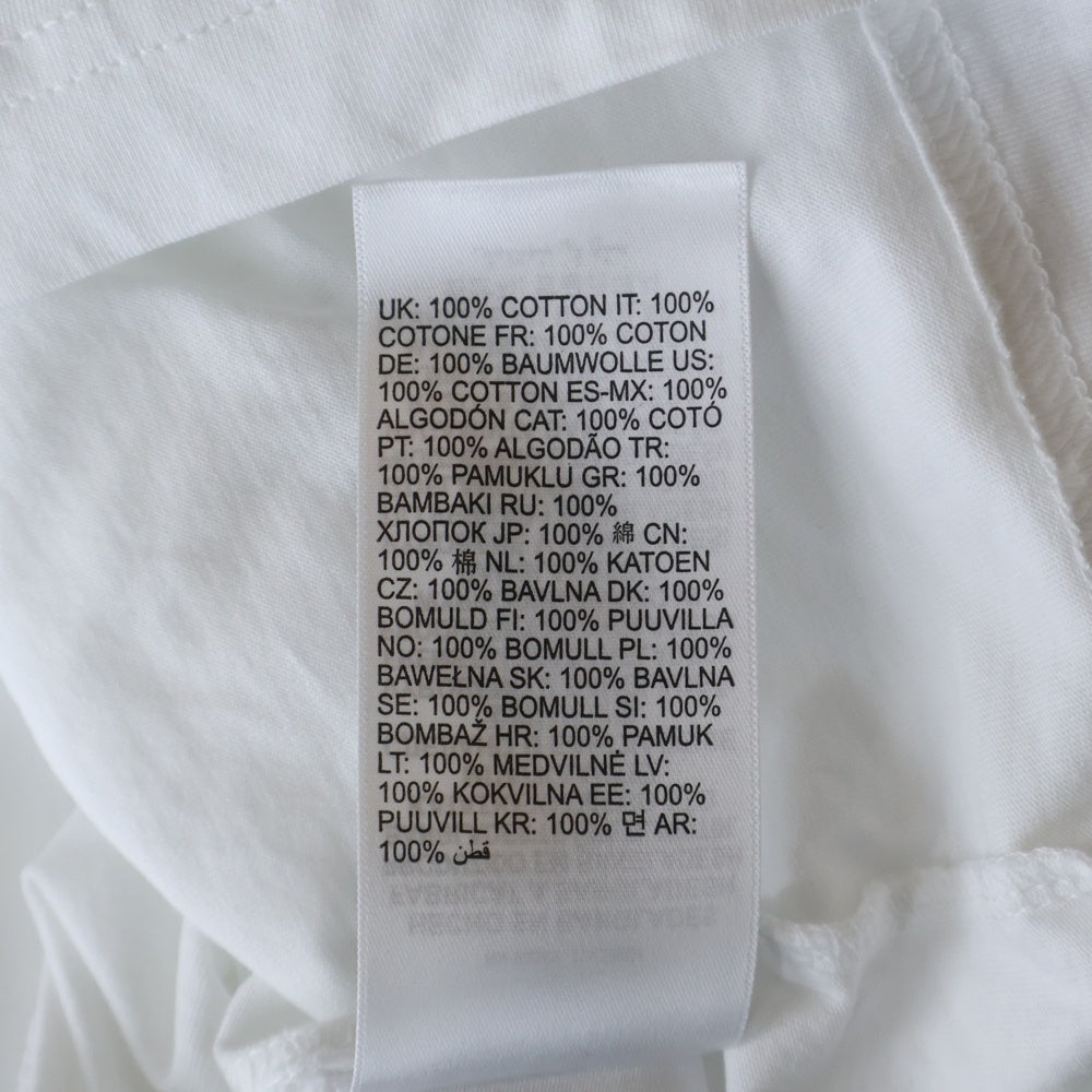 DIESEL(ディーゼル) T REG NEW D-FOIL T-SHIRT ニューDフォイル フロントロゴ クルーネック 半袖Tシャツ カットソーホワイト レディース A14742