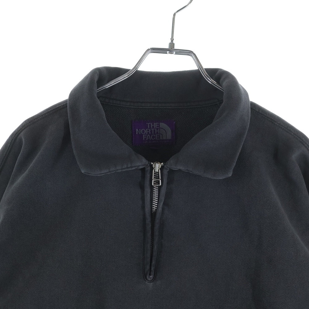THE NORTH FACE PURPLE LABEL(ノースフェイスパープルレーベル) 11OZ HALF ZIP SWEATSHIRT イレブンオンス ハーフジップ スウェット トレーナ ブラック