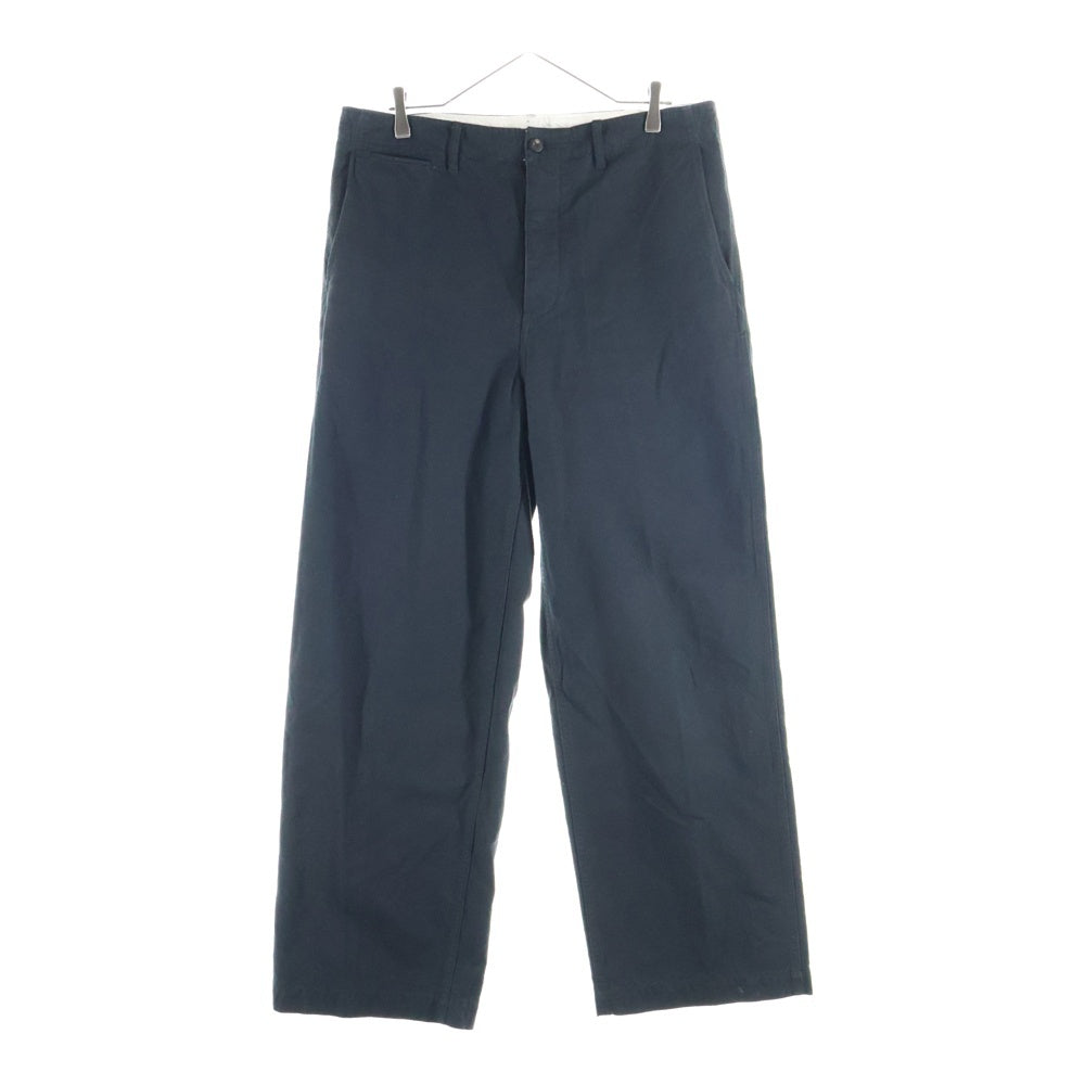 VISVIM(ヴィスヴィム) 25SS EX WIDE CHINO PANTS イーエックス ワイド ボタンフライ チノパンツ ブラック 0125105008008