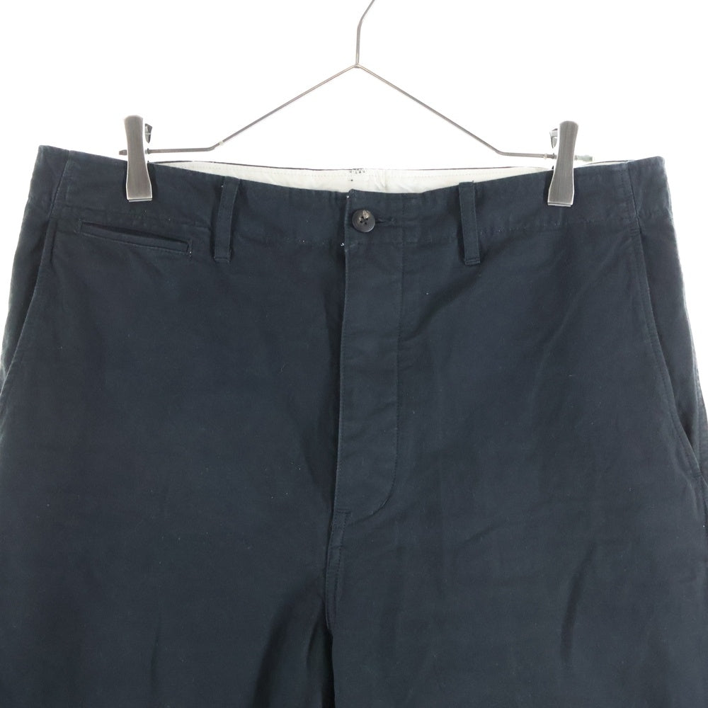 VISVIM(ヴィスヴィム) 25SS EX WIDE CHINO PANTS イーエックス ワイド ボタンフライ チノパンツ ブラック 0125105008008