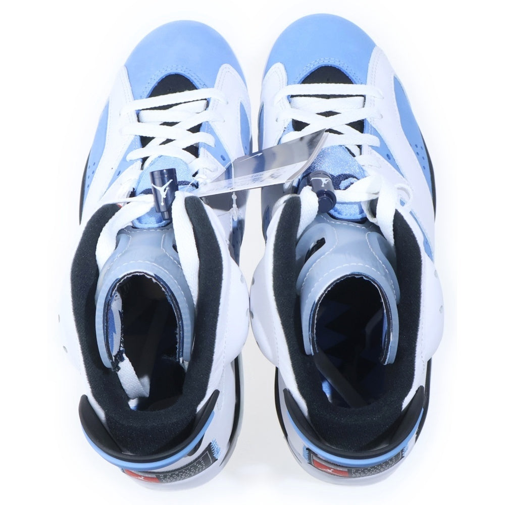 NIKE(ナイキ) AIR JORDAN 6 UNC エアジョーダン6 ハイカットスニーカー ブルー US9/27cm CT8529-410