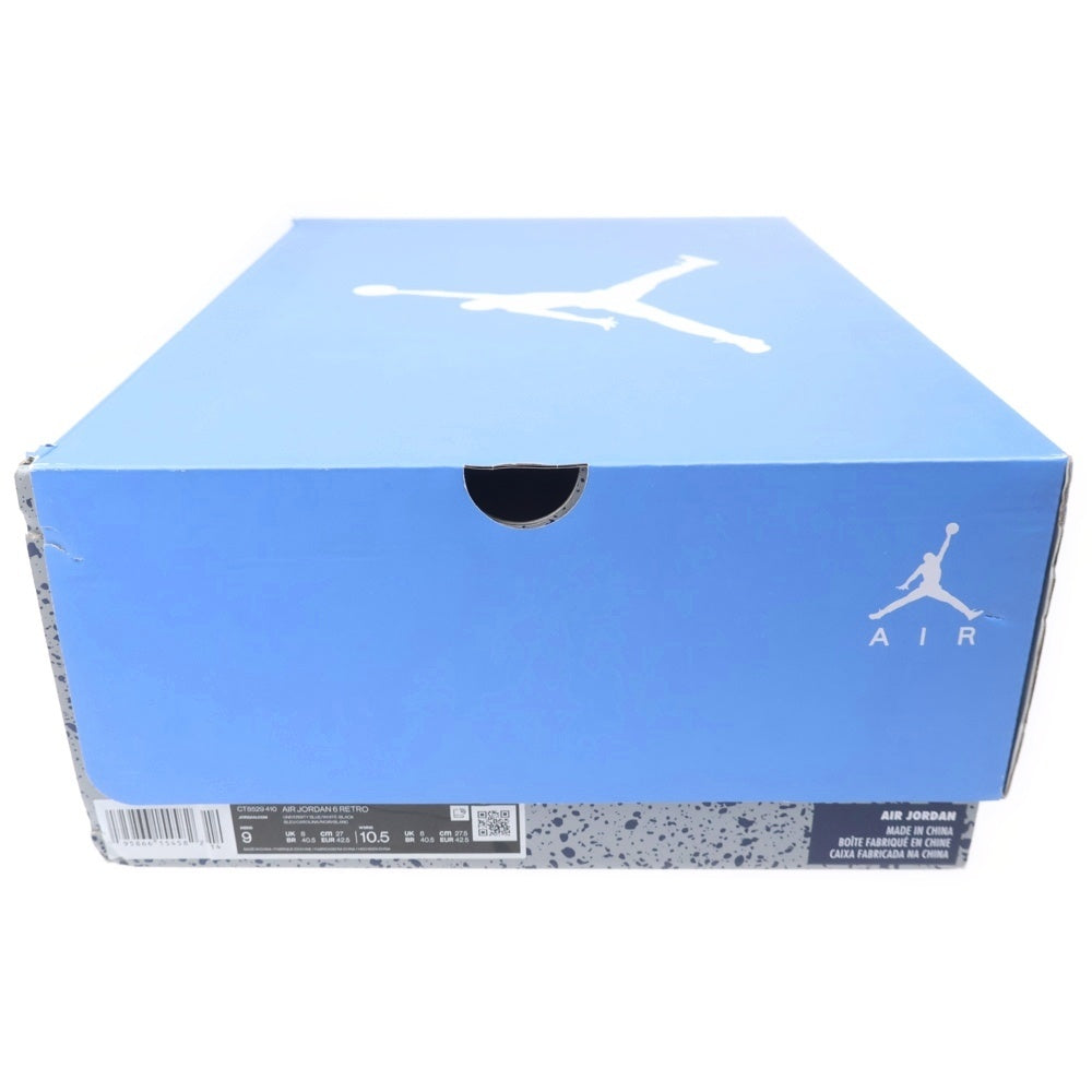 NIKE(ナイキ) AIR JORDAN 6 UNC エアジョーダン6 ハイカットスニーカー ブルー US9/27cm CT8529-410