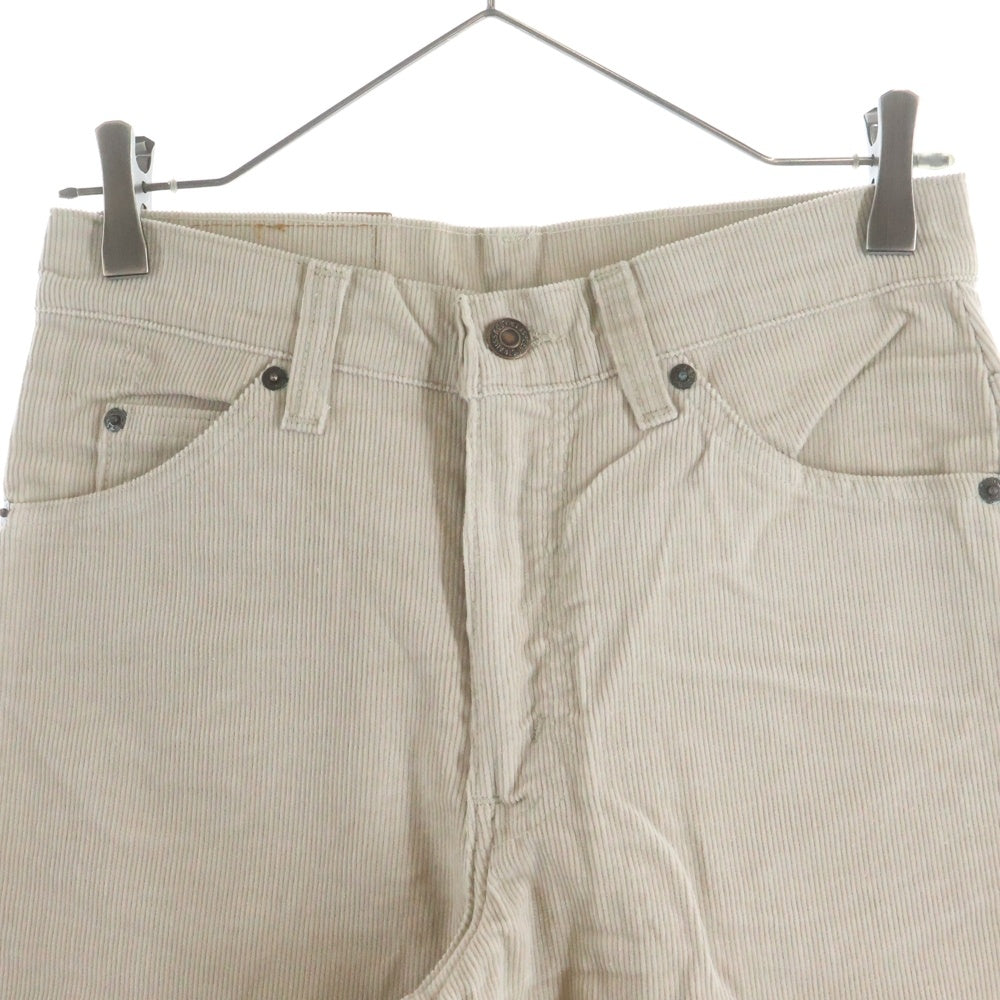 Levi's(リーバイス) 80S 517 ボタン裏539 白タブ ジップフライ コーデュロイ ブーツカットパンツ ベージュ レディース デットストック 517-1522