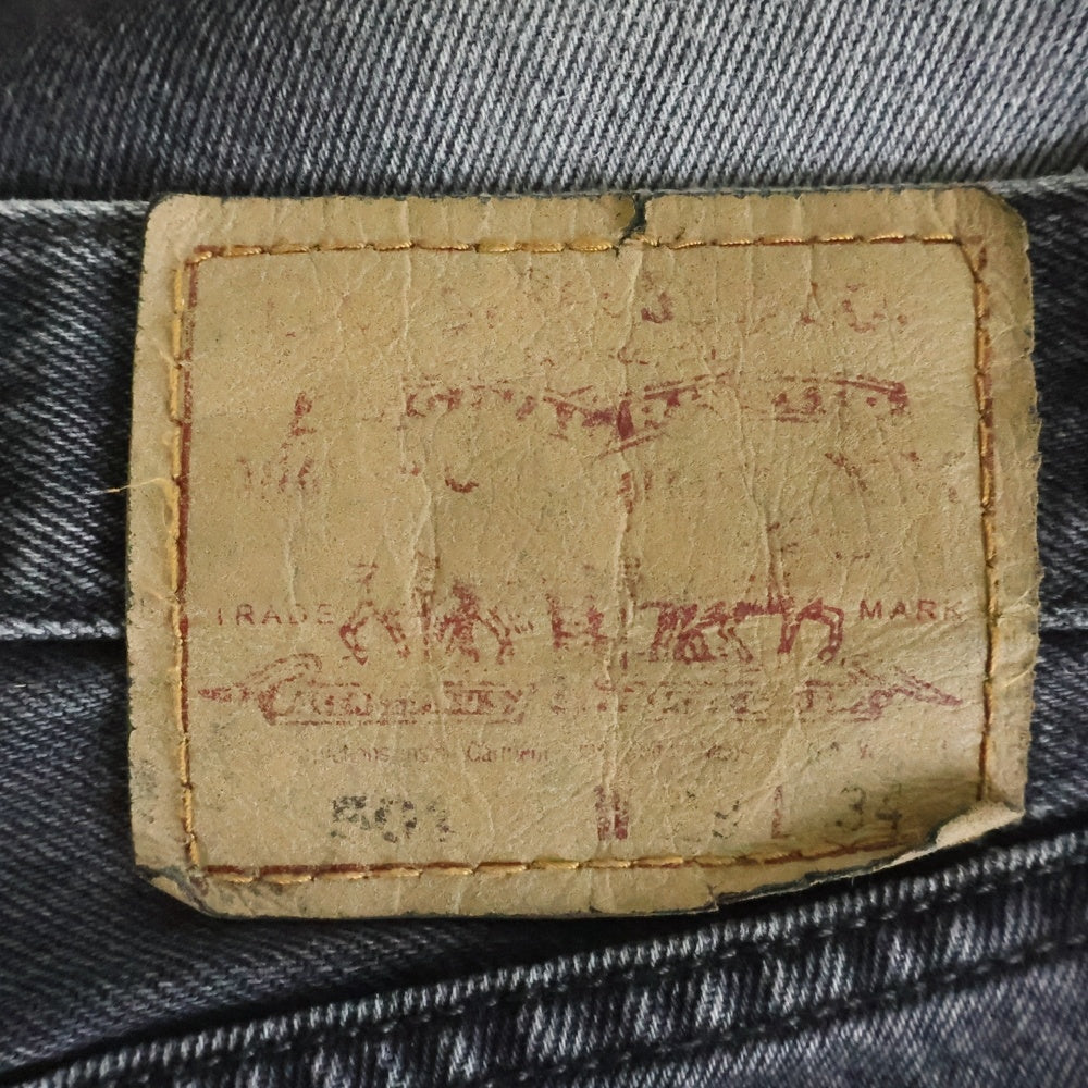 Levi's(リーバイス) 501 ボタン裏4384 ハイチ製 ボタンフライ デニムパンツ ブラック