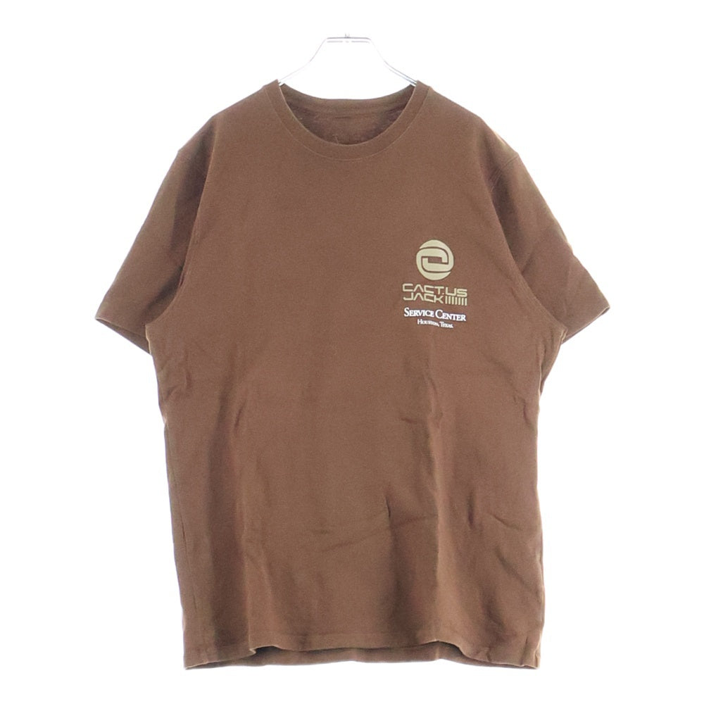 NIKE(ナイキ) ×CACTUS JACK AS U NRG BH SS TEE CACAO WOW Tee カクタスジャック 両面プリントTシャツ 半袖クルーネックカットソー ブラウン DM1286-259