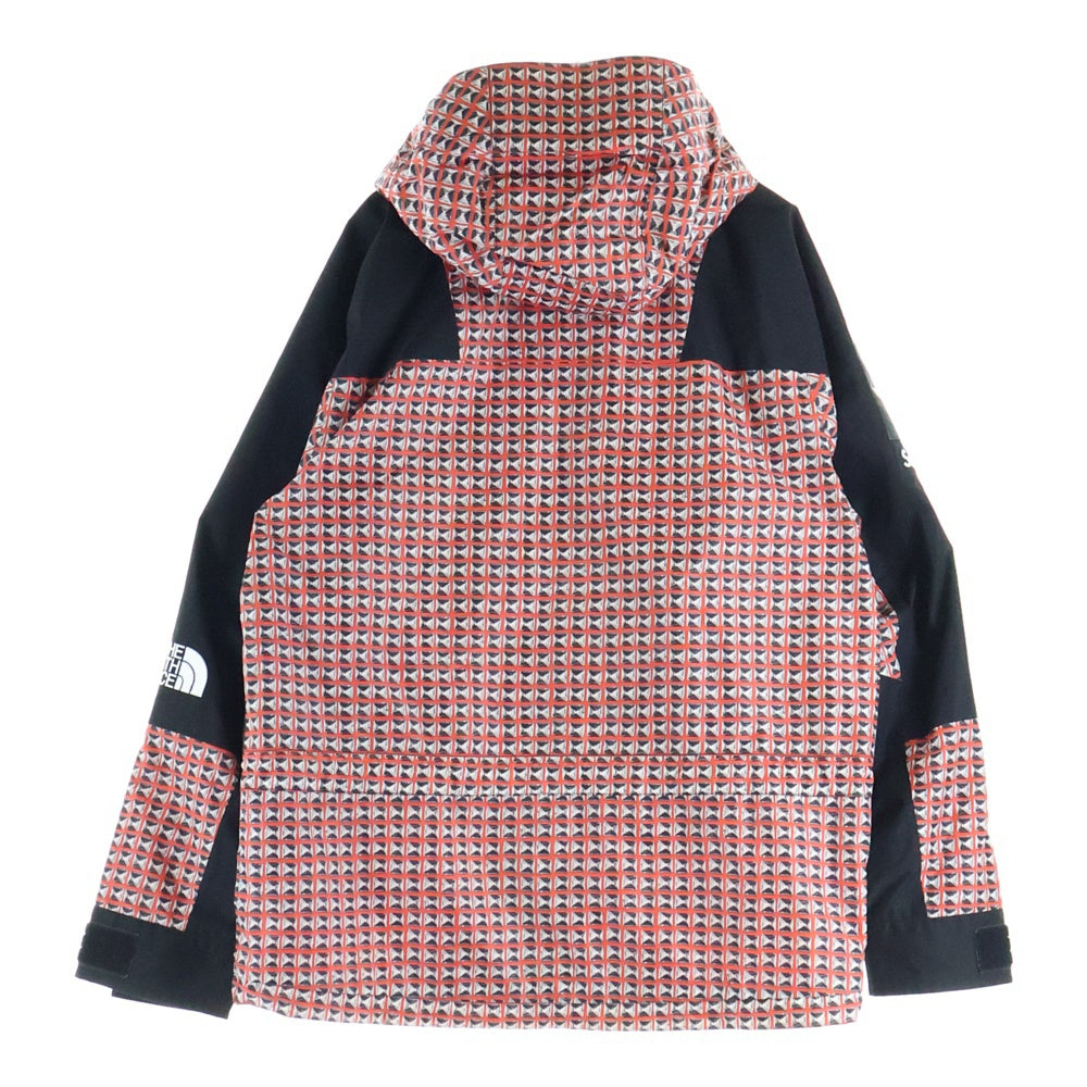 SUPREME(シュプリーム) 21SS ×THE NORTH FACE Studded Mountain Light Jacketノースフェイス スタッデッドデザイン フーデッド ナイロン マウンテンライトジャケット レッド NF0A5IQV
