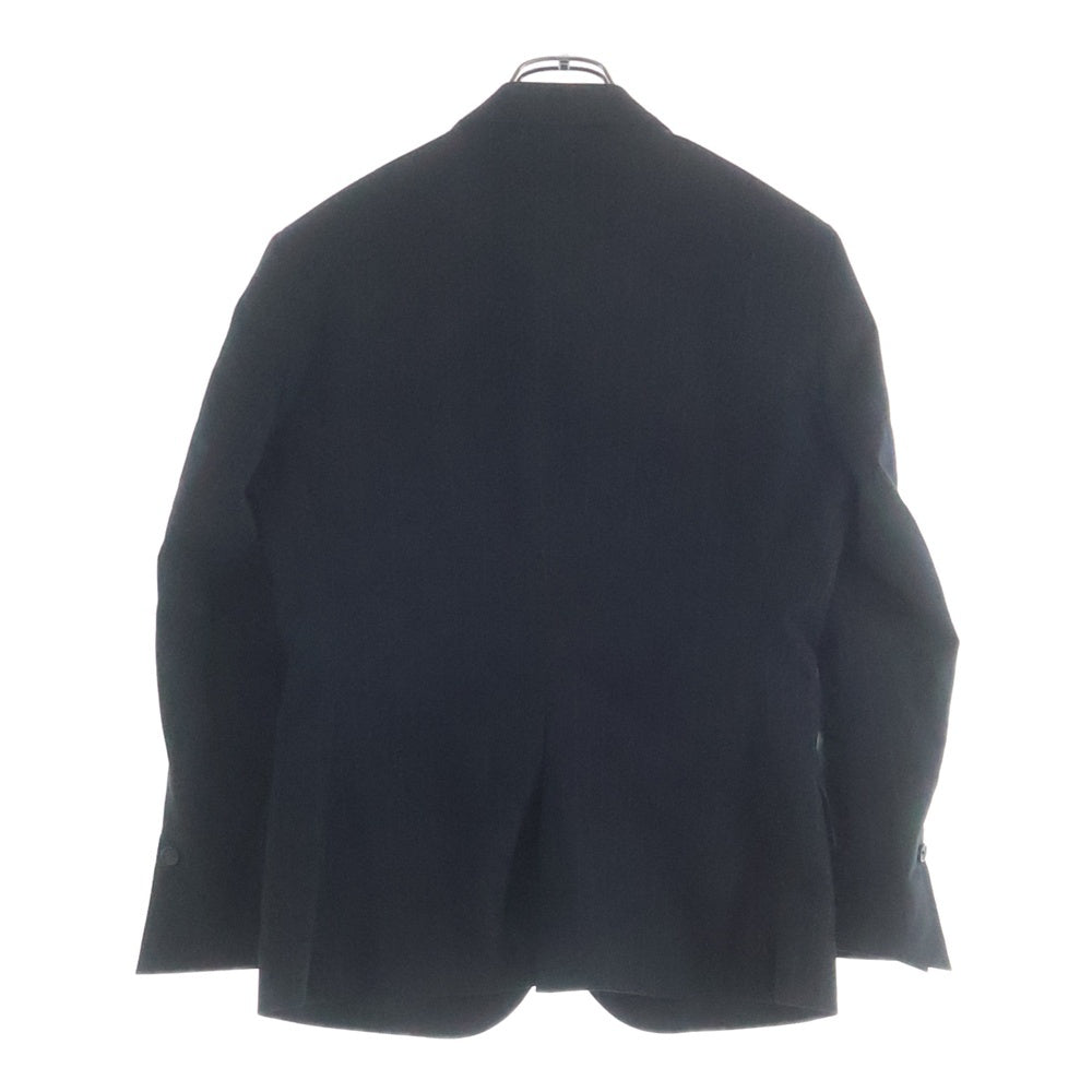 PS Paul Smith(ピーエスバイポールスミス) ピークドラペル 1B ストライプ シングルテーラードジャケット ブラック PP-SL-62856