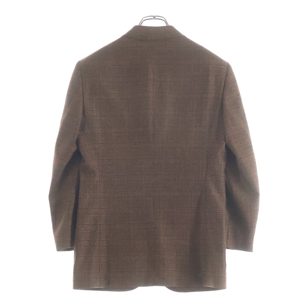 Paul Smith COLLECTION(ポールスミス コレクション) ×Loro Piana ロロピアーナ チェック柄 ノッチドラペル 3B ウール シングルテーラードジャケット ブラウン FC-ST-66897