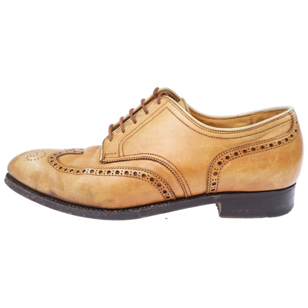 Crockett&Jones(クロケットアンドジョーンズ) ×Paul Smith ポールスミス別注 ウイングチップ レザー ドレスシューズ ブラウン 9619