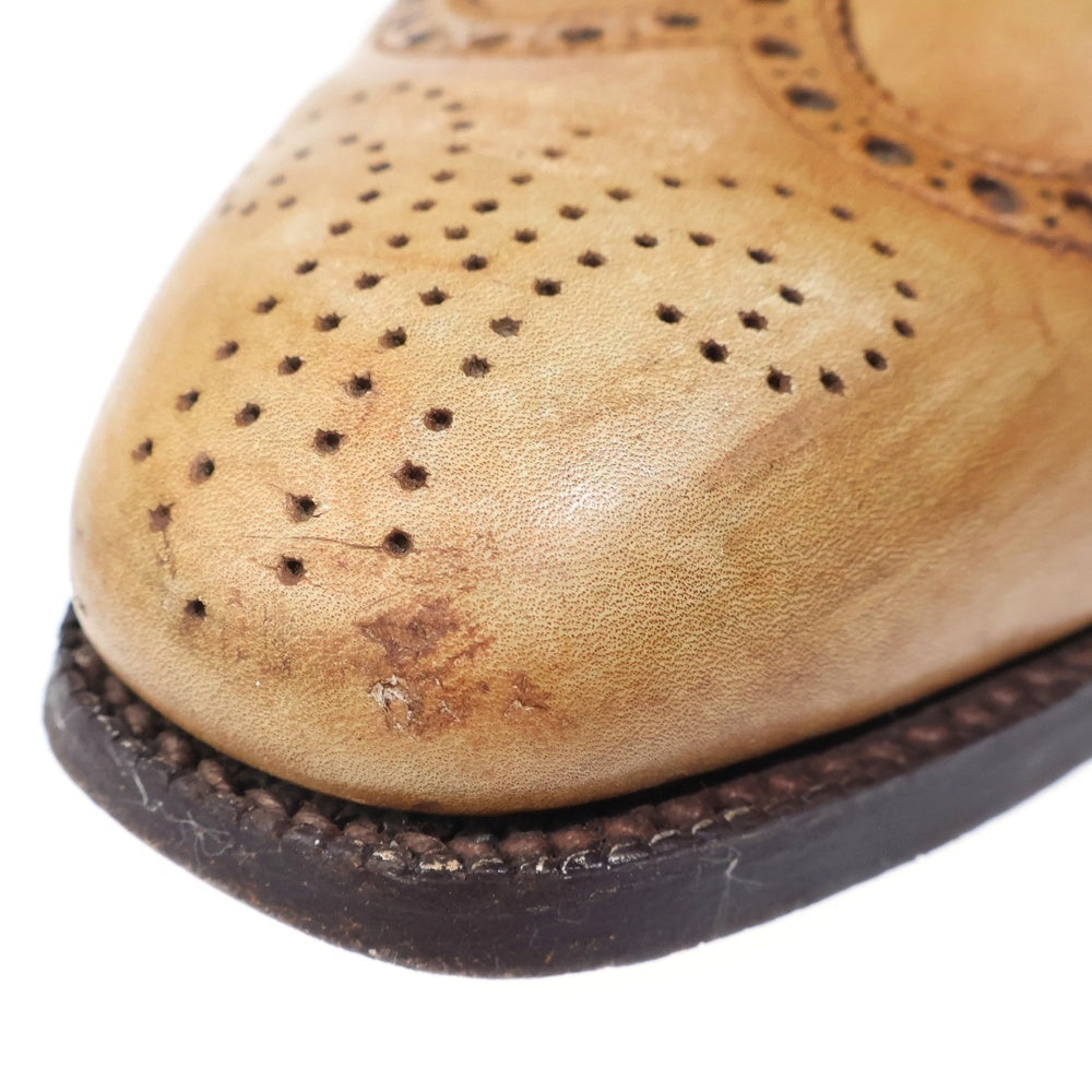 Crockett&Jones(クロケットアンドジョーンズ) ×Paul Smith ポールスミス別注 ウイングチップ レザー ドレスシューズ ブラウン 9619