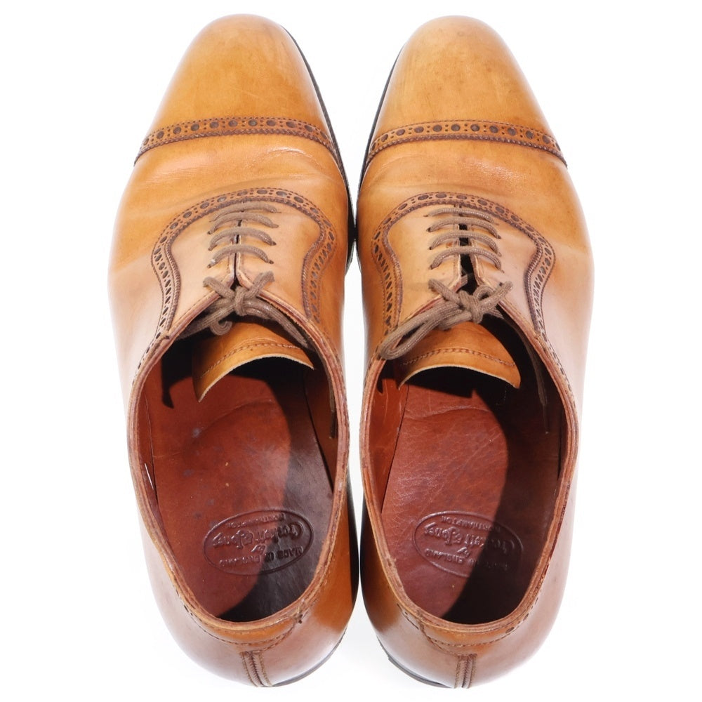 Crockett&Jones(クロケットアンドジョーンズ) ×Paul Smith ポールスミス別注 ストレートチップ レザー ドレスシューズ ブラウン 9480