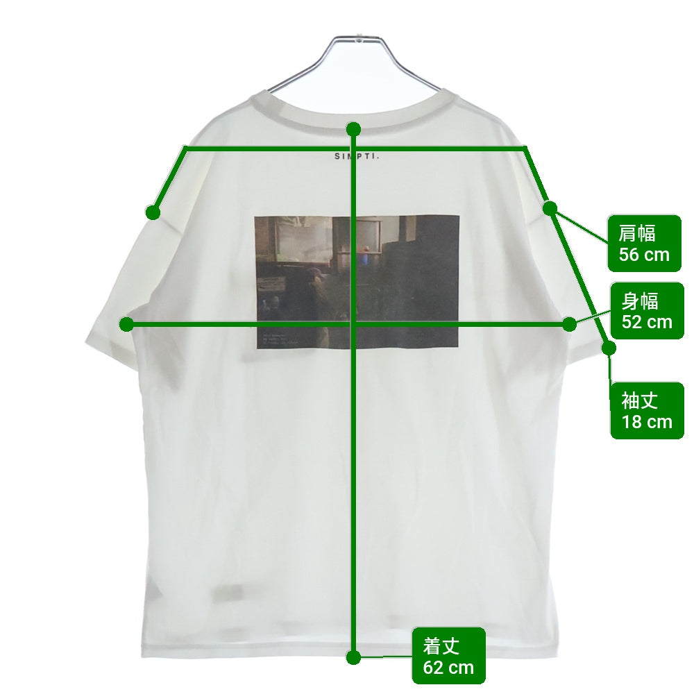 NO BRAND(ノーブランド) Simpti. シンプティ Beyond The Age クルーネック半袖Tシャツ カットソー ホワイト