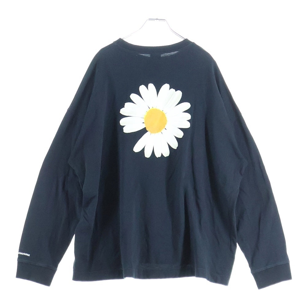NIKE(ナイキ) ×PEACEMINUSONE ピースマイナスワン ロゴエンブロイダリー クルーネックロングスリーブTシャツ 長袖 ブラック DR0097-010