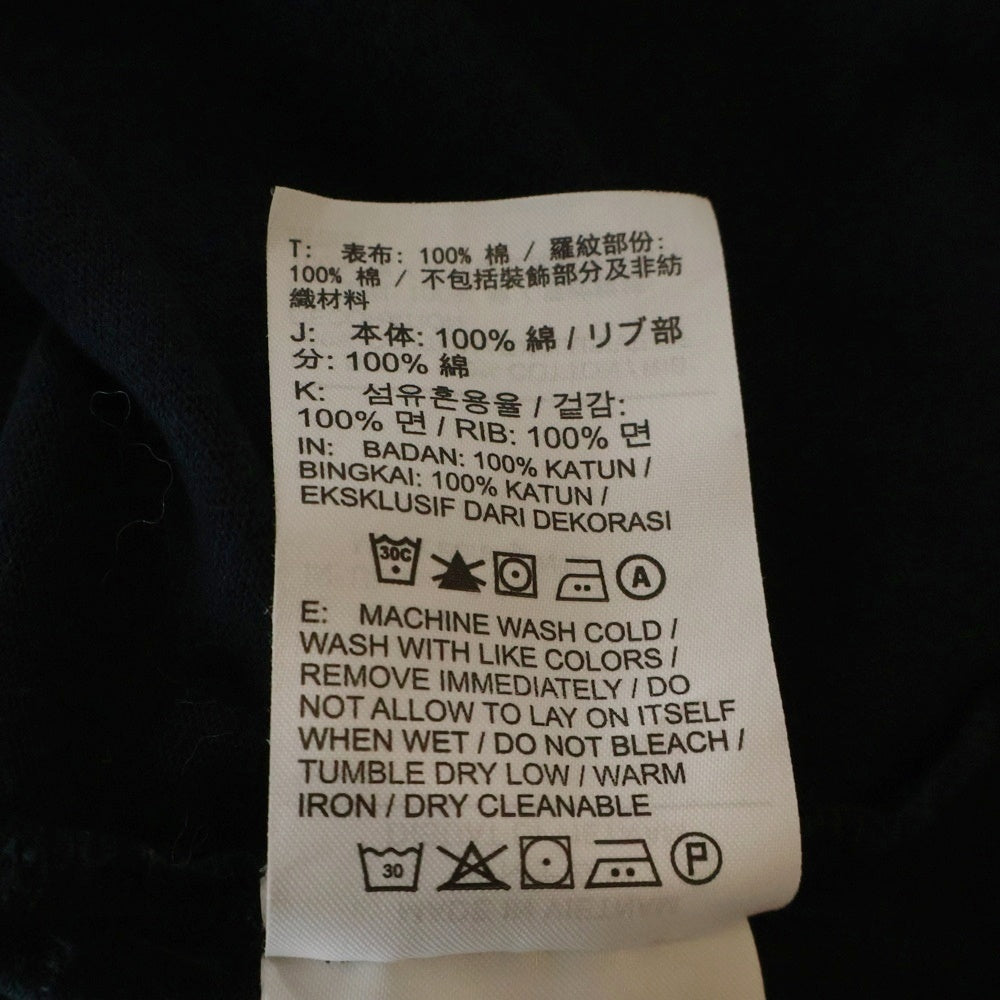 NIKE(ナイキ) ×PEACEMINUSONE ピースマイナスワン ロゴエンブロイダリー クルーネックロングスリーブTシャツ 長袖 ブラック DR0097-010