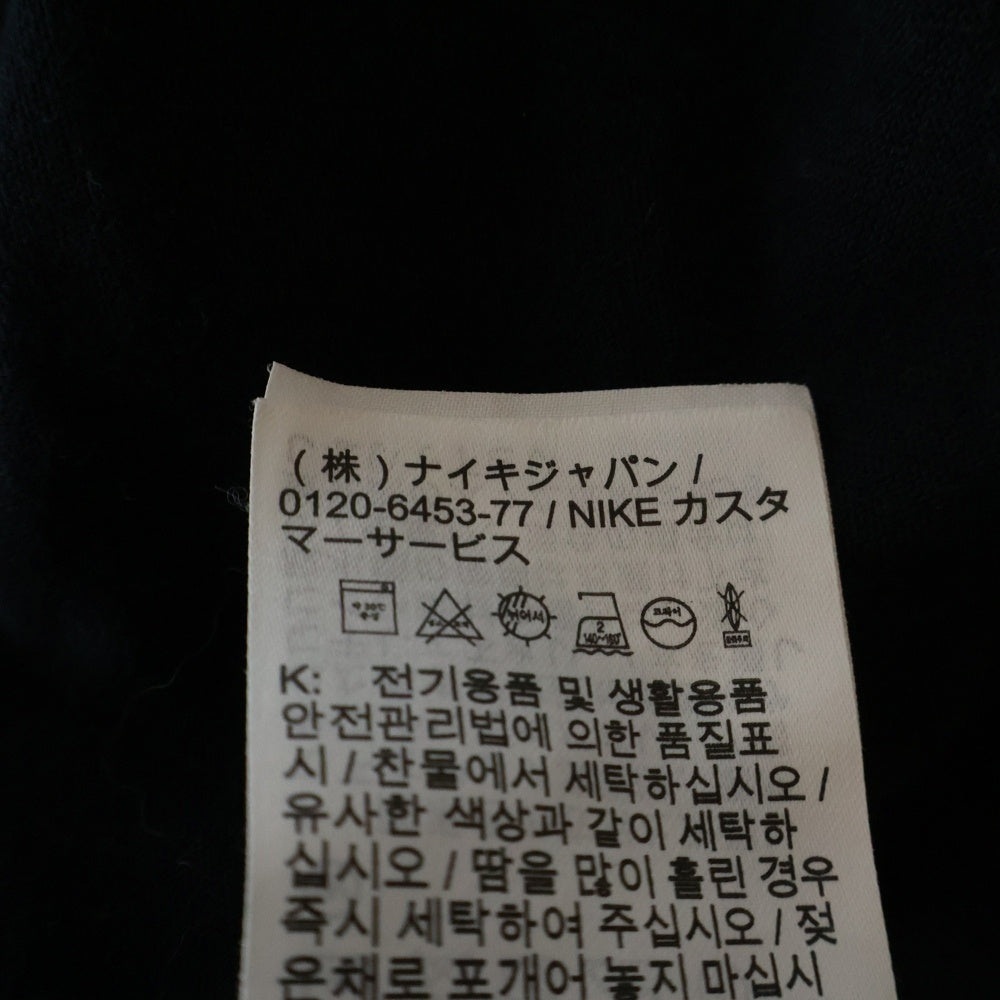 NIKE(ナイキ) ×PEACEMINUSONE ピースマイナスワン ロゴエンブロイダリー クルーネックロングスリーブTシャツ 長袖 ブラック DR0097-010