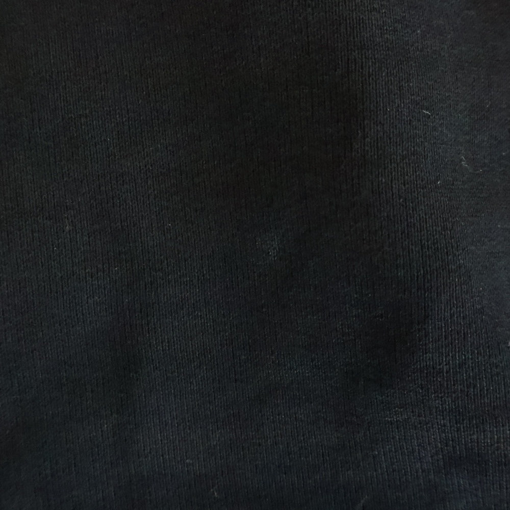 MONCLER(モンクレール) 21AW フロッキーロゴプリント クルーネック 長袖スウェットシャツ ロングスリーブトレーナー ブラック G20918G00023