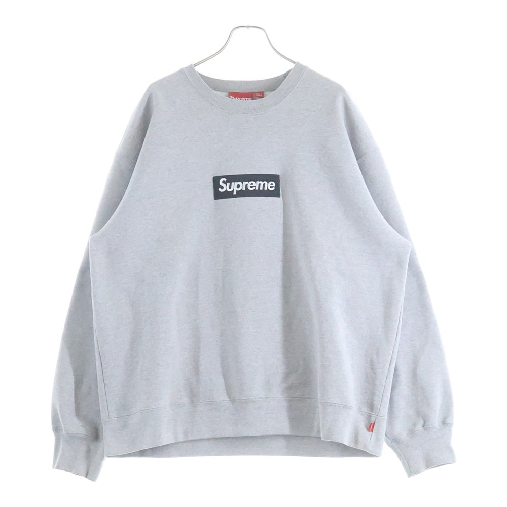 SUPREME(シュプリーム) 22AW Box Logo Crewneck Heather Grey ボックス ロゴ クルーネックプルオーバー スウェットトレーナー グレー