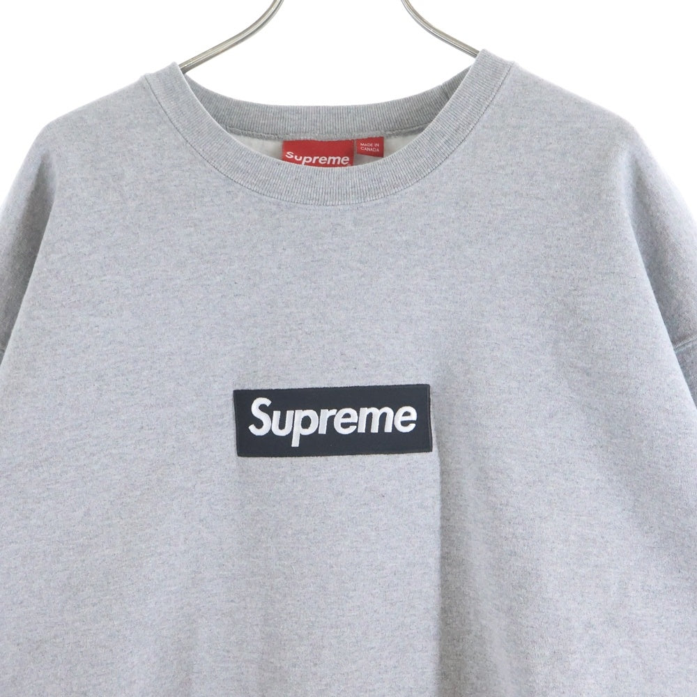 SUPREME(シュプリーム) 22AW Box Logo Crewneck Heather Grey ボックス ロゴ クルーネックプルオーバー スウェットトレーナー グレー