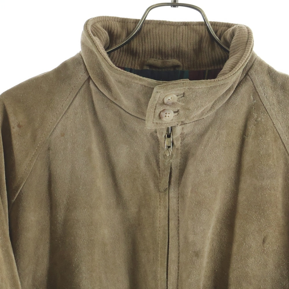 POLO RALPH LAUREN(ポロラルフローレン) 90s VINTAGE スウェードレザー スイングトップジャケット ベージュ
