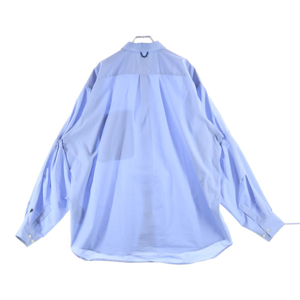 DAIWA PIER39(ダイワ ピアサーティナイン) 21SS × ザ ウィークエンド フィッシング クラブ 胸ポケット付き テック ワーク スタンドカラー 長袖シャツ ブルー BE-88121