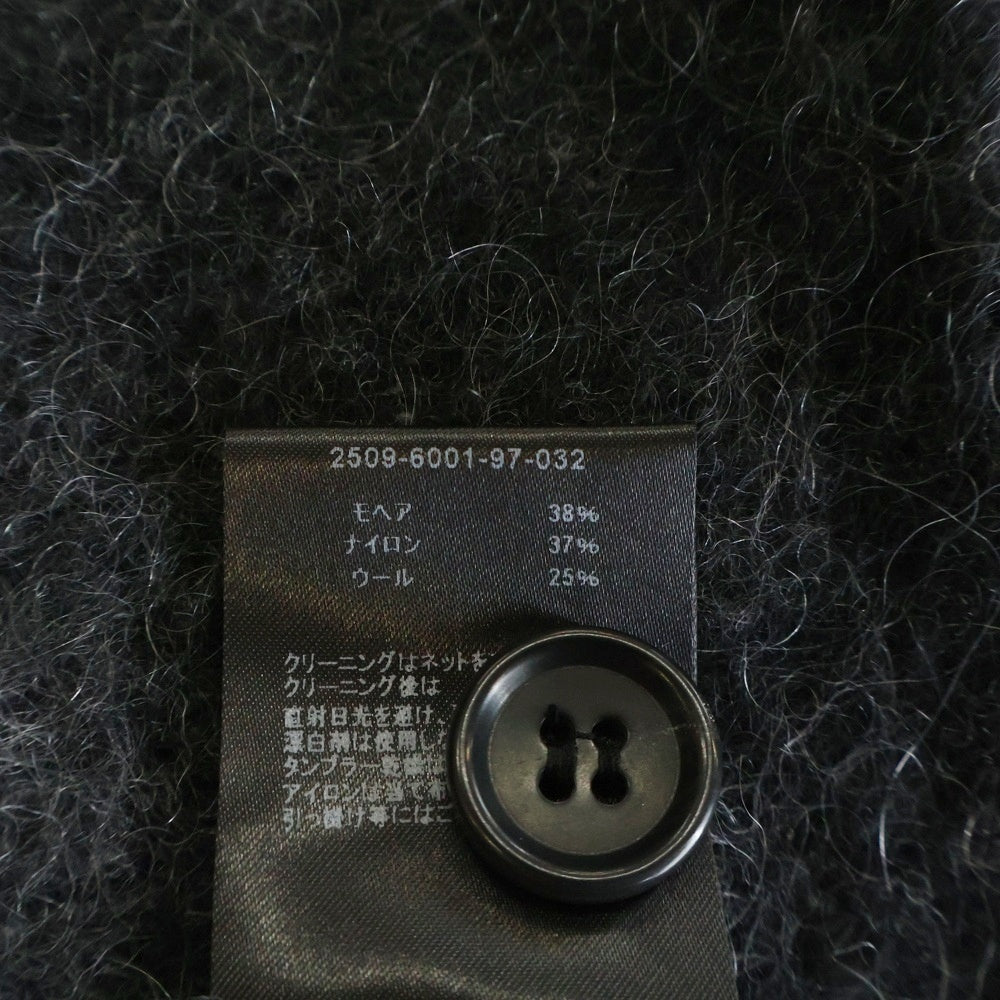 MINEDENIM(マインデニム) FUZZY STRIPE MOHAIR KNIT CARDIGAN ファニー ストライプ モヘア ニット カーディガン ブラック/グレー 2509-6001