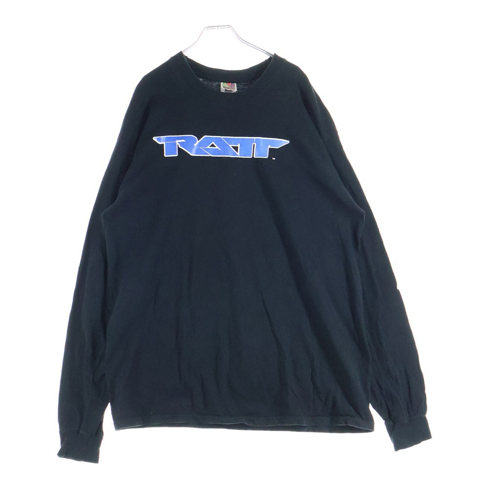 VINTAGE(ヴィンテージ) 90S VINTAGE RATT AMERICAN GLAM ヴィンテージ ラット アメリカン グラム 両面プリント 長袖 バンドTシャツ ブラック