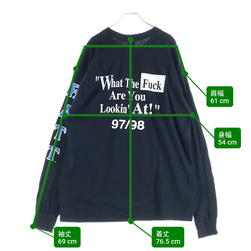 VINTAGE(ヴィンテージ) 90S VINTAGE RATT AMERICAN GLAM ヴィンテージ ラット アメリカン グラム 両面プリント 長袖 バンドTシャツ ブラック