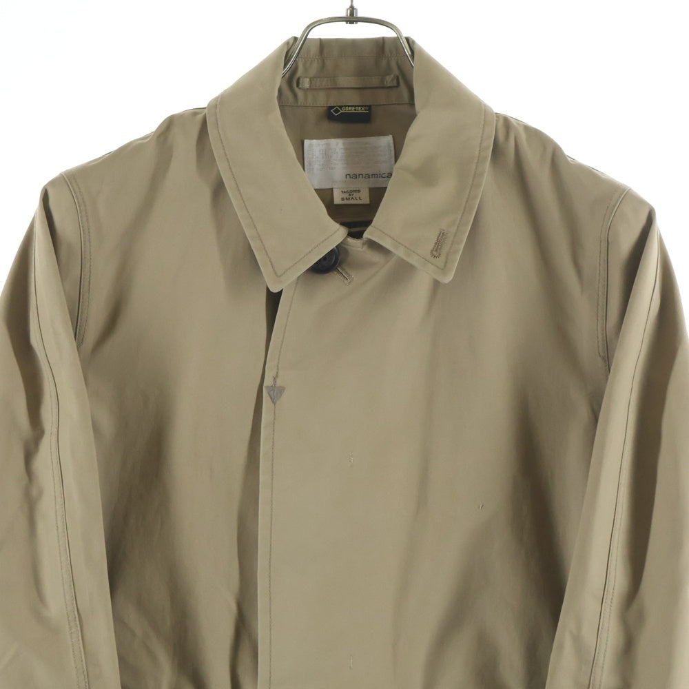 nanamica(ナナミカ) GORE-TEX ゴアテックス 裏地総柄 ステンカラーコート ベージュ