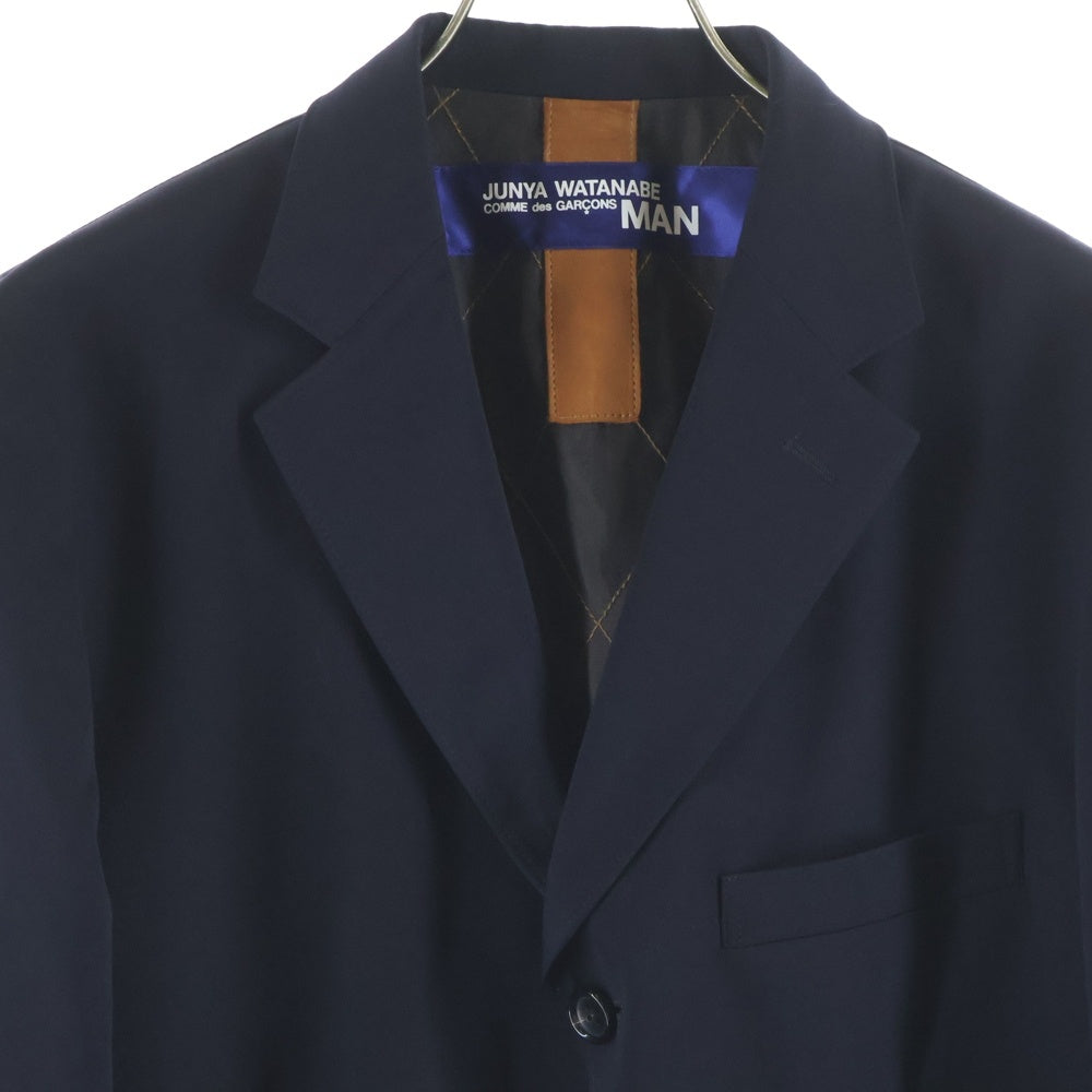 JUNYA WATANABE COMME des GARCONS(ジュンヤワタナベ コムデギャルソン) 09AW AD2009 裏地カモフラ シングルテーラードジャケットジャケット ネイビー WD-J040