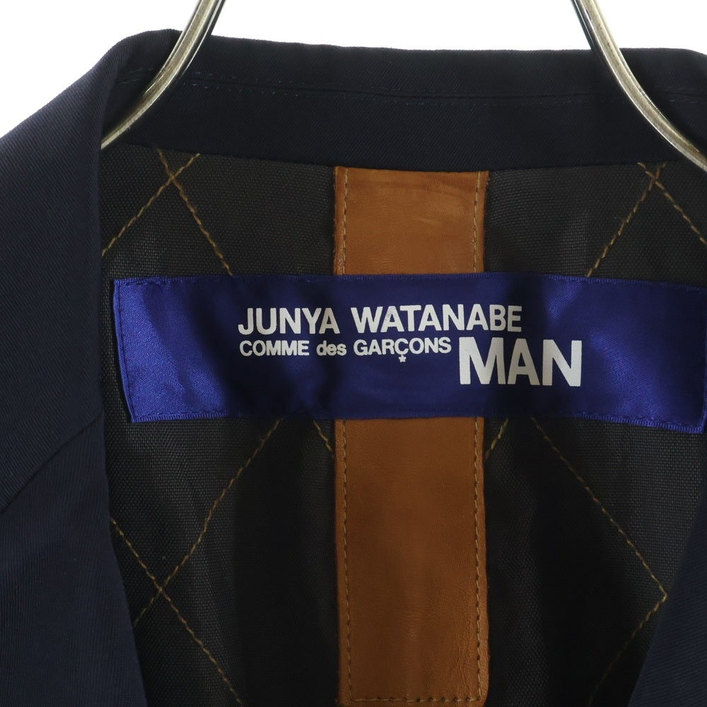 JUNYA WATANABE COMME des GARCONS(ジュンヤワタナベ コムデギャルソン) 09AW AD2009 裏地カモフラ シングルテーラードジャケットジャケット ネイビー WD-J040