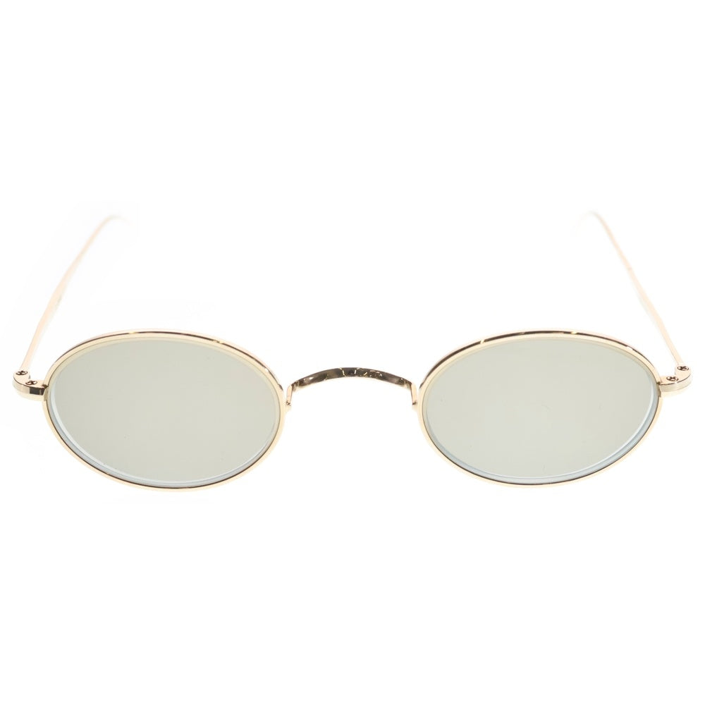John Lennon(ジョンレノン) ラウンドシェイプ オーバルメタルフルリムフレーム カラーレンズサングラス アイウェア メガネ 眼鏡 度入り ゴールド JL-21-2