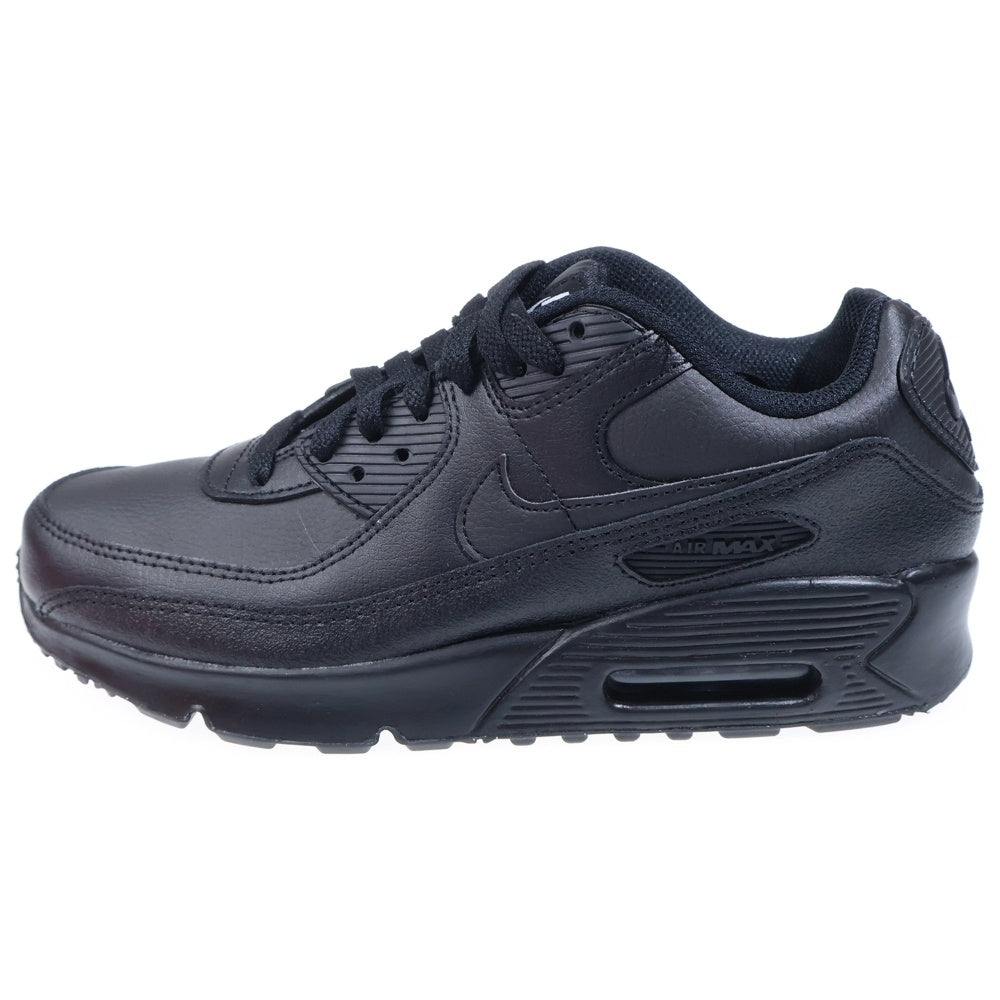 NIKE(ナイキ) GS AIR MAX 90 LTR TRIPLE BLACK エア マックス 90 LTR トリプル ブラック レディース US6.5Y/24.5cm CD6864-028