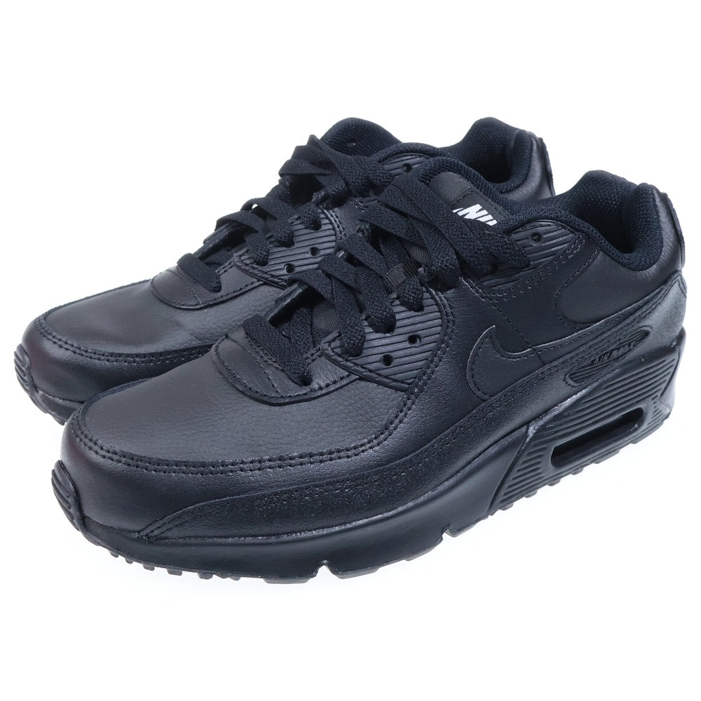 NIKE(ナイキ) GS AIR MAX 90 LTR TRIPLE BLACK エア マックス 90 LTR トリプル ブラック レディース US6.5Y/24.5cm CD6864-028