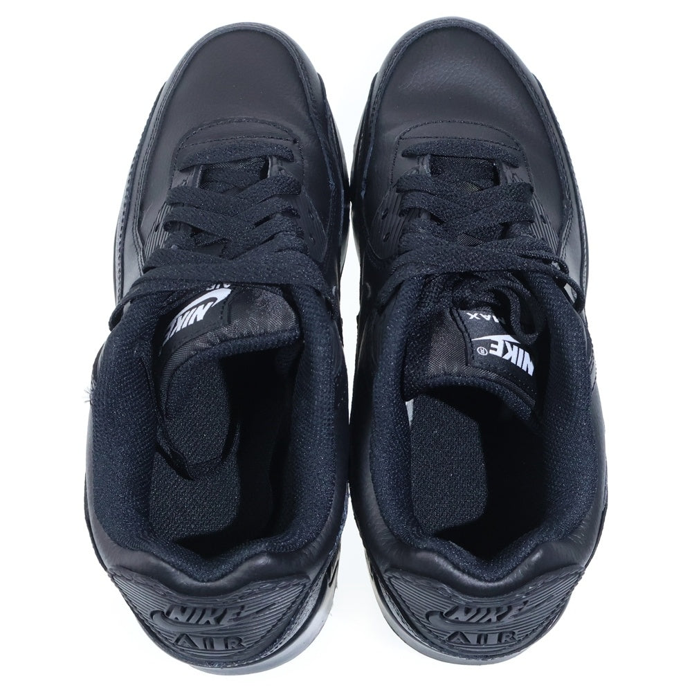 NIKE(ナイキ) GS AIR MAX 90 LTR TRIPLE BLACK エア マックス 90 LTR トリプル ブラック レディース US6.5Y/24.5cm CD6864-028