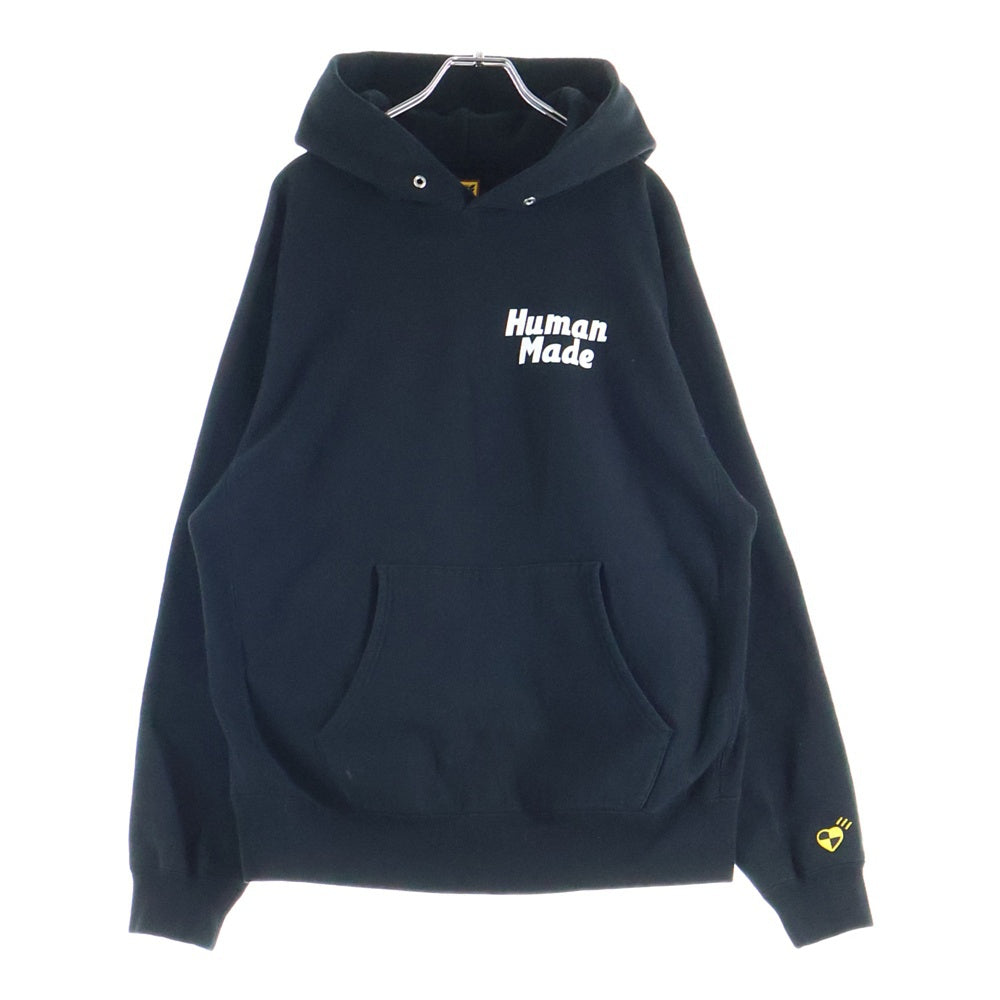 HUMAN MADE(ヒューマンメイド) 22SS ×A$AP ROCKY HUMAN TESTING PIZZA HOODIE エイサップロッキー ヒューマン テスト ピザ フーデットスウェットパーカー ブラック