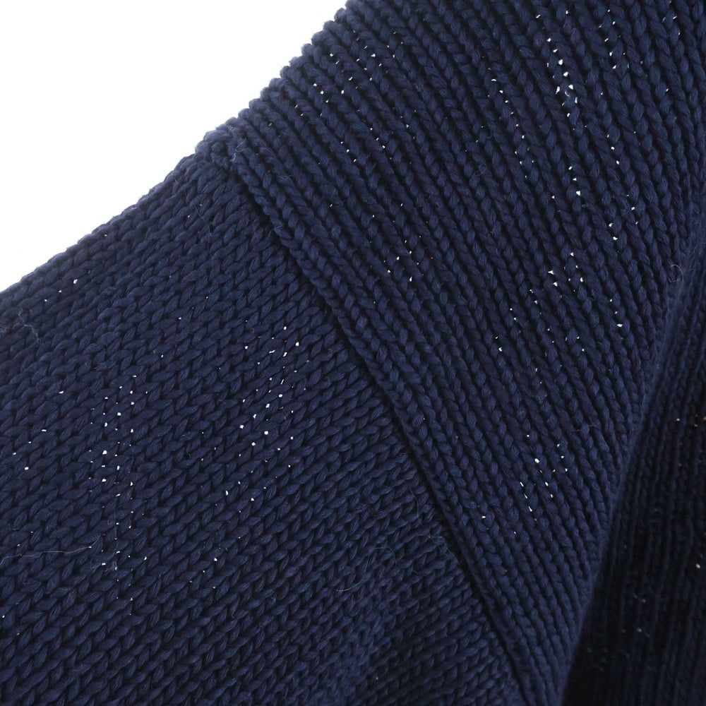 HUMAN MADE(ヒューマンメイド) 22SS COTTON KNIT SWEATSHIRT コットン ニット スウェットロングスリーブシャツ ネイビー