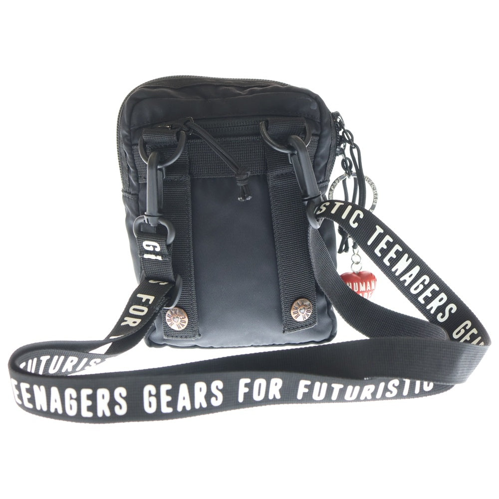 HUMAN MADE(ヒューマンメイド) MILITARY POUCH #2 ミリタリーショルダーポーチ ウエストバック ブラック レディース