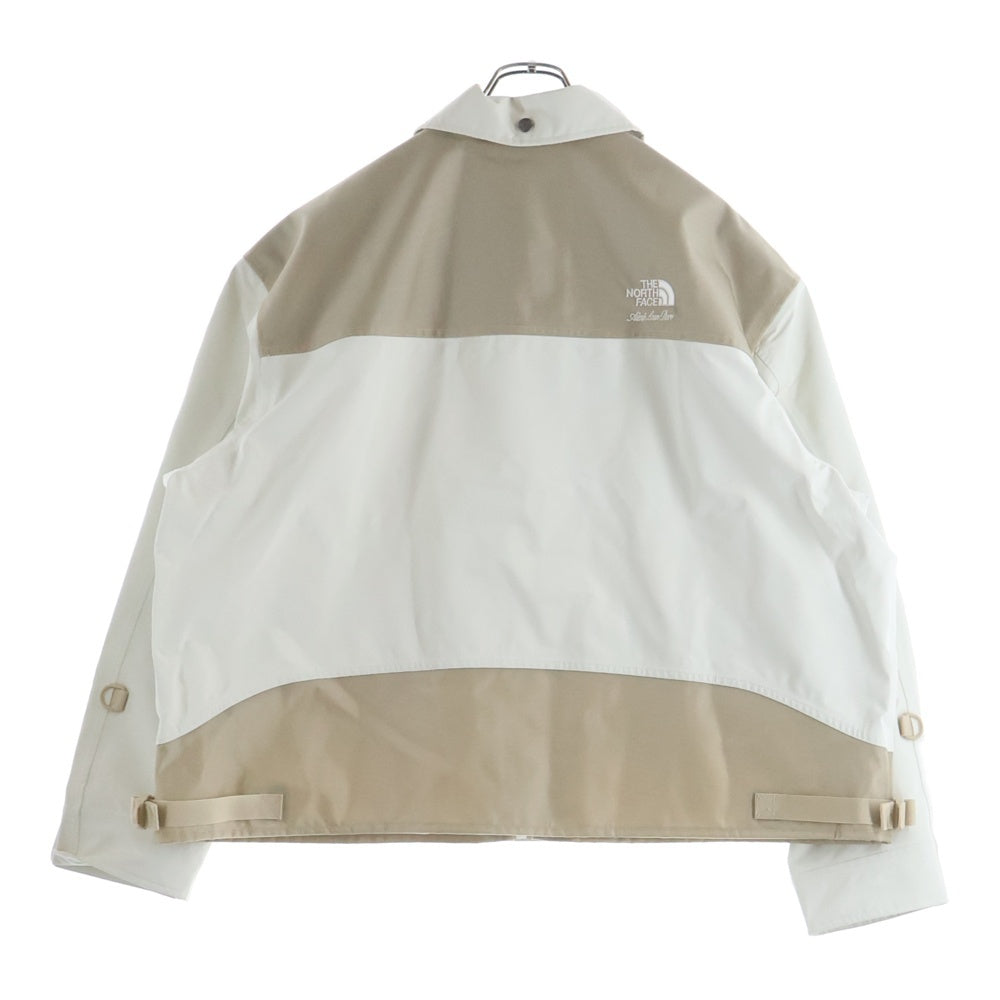 THE NORTH FACE(ザノースフェイス) 25AW ×AIM LEON DORE FIREMAN JACKET エメ レオン ドレ ロゴエンブロイダリー ナイロン 切り替え ジップアップ ファイヤーマン ジャケット ホワイト/ NP52501AD