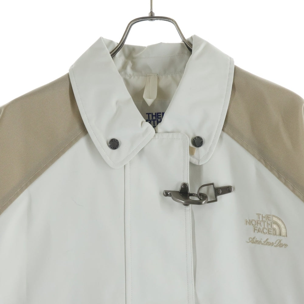 THE NORTH FACE(ザノースフェイス) 25AW ×AIM LEON DORE FIREMAN JACKET エメ レオン ドレ ロゴエンブロイダリー ナイロン 切り替え ジップアップ ファイヤーマン ジャケット ホワイト/ NP52501AD