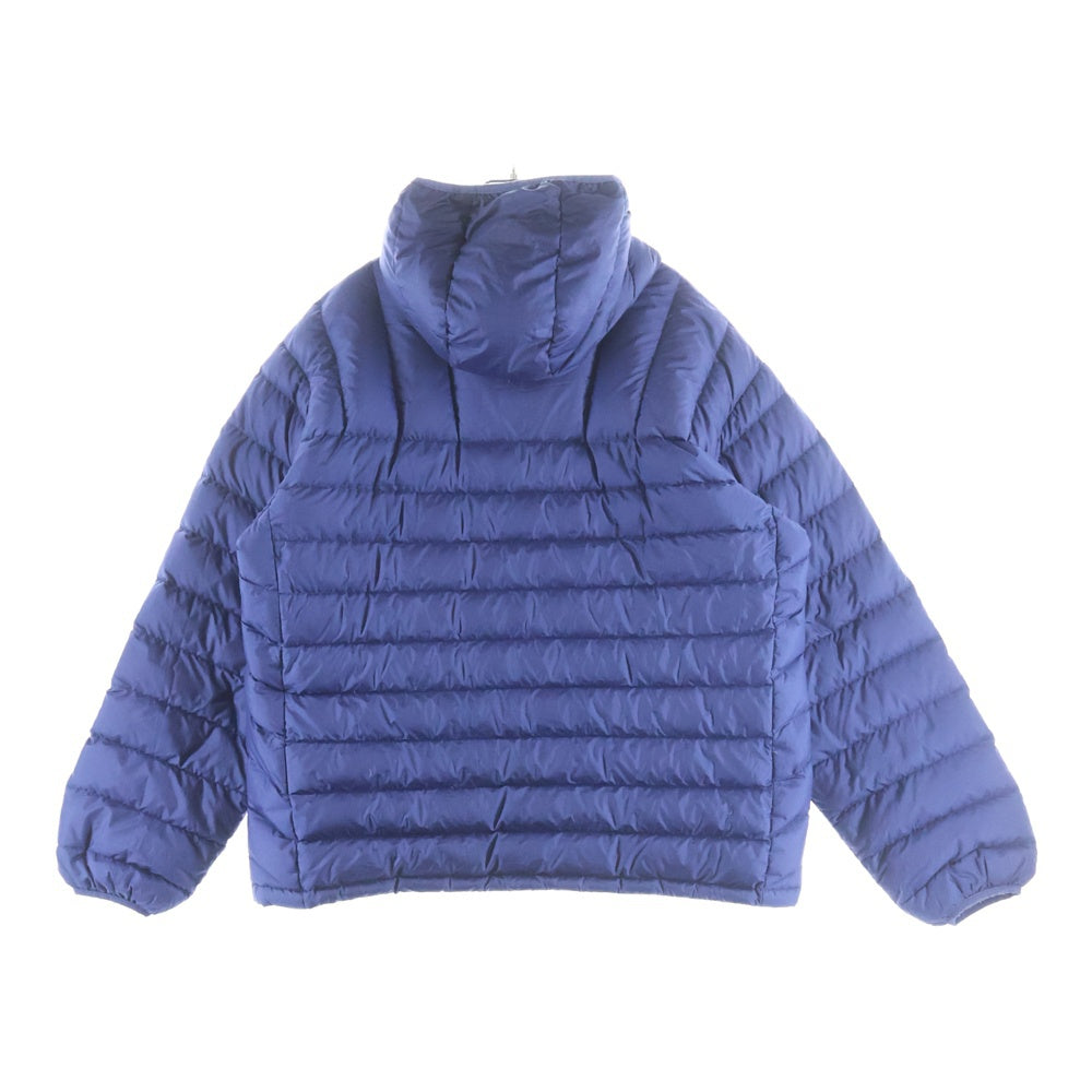 SUPREME(シュプリーム) 24AW Micro Down Pullover マイクロ ロゴデザイン フーデッド ハーフジップアップ ダウンジャケット ブルー