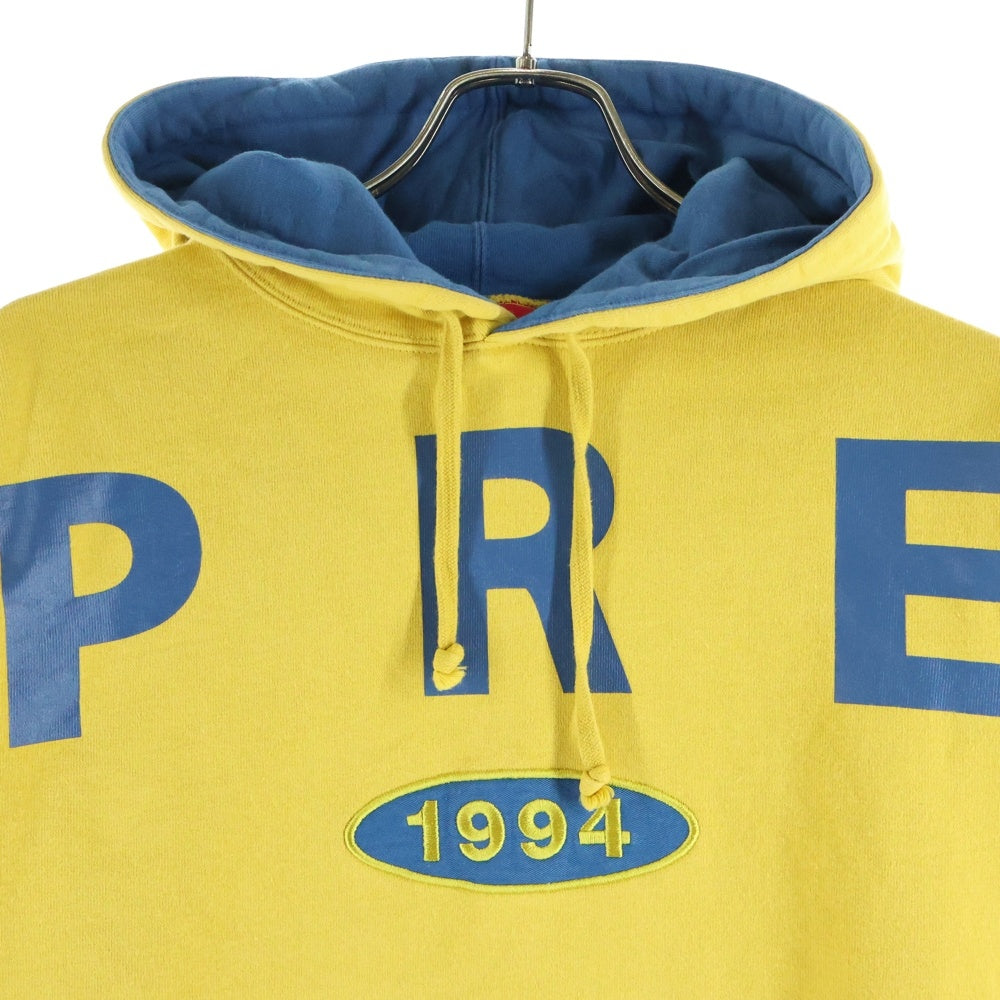SUPREME(シュプリーム) 19AW Spread Logo Hooded Sweatshirt スプレッドロゴ フーデッド スウェット パーカー イエロー