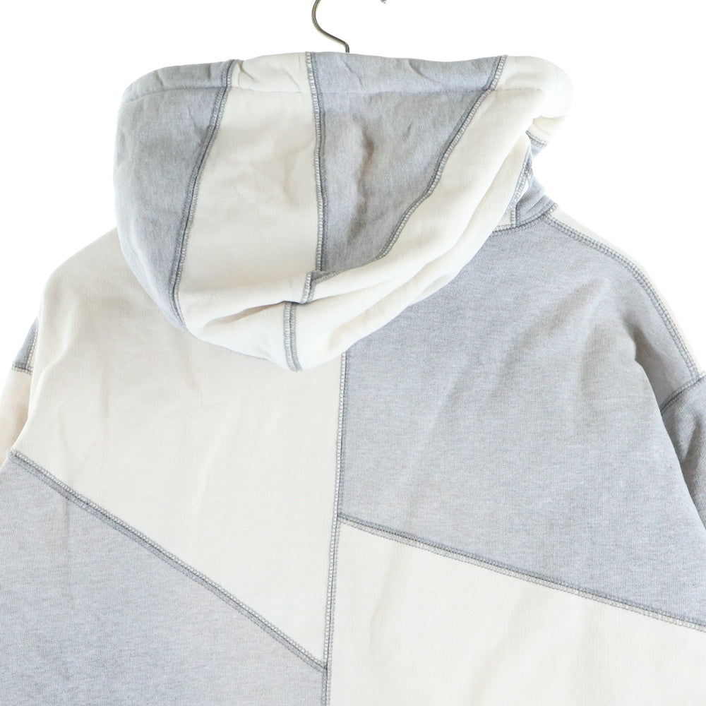 SUPREME(シュプリーム) 20AW Patchwork Hooded Sweatshirt パッチワークデザイン フーデッド スウェット パーカー ベージュ